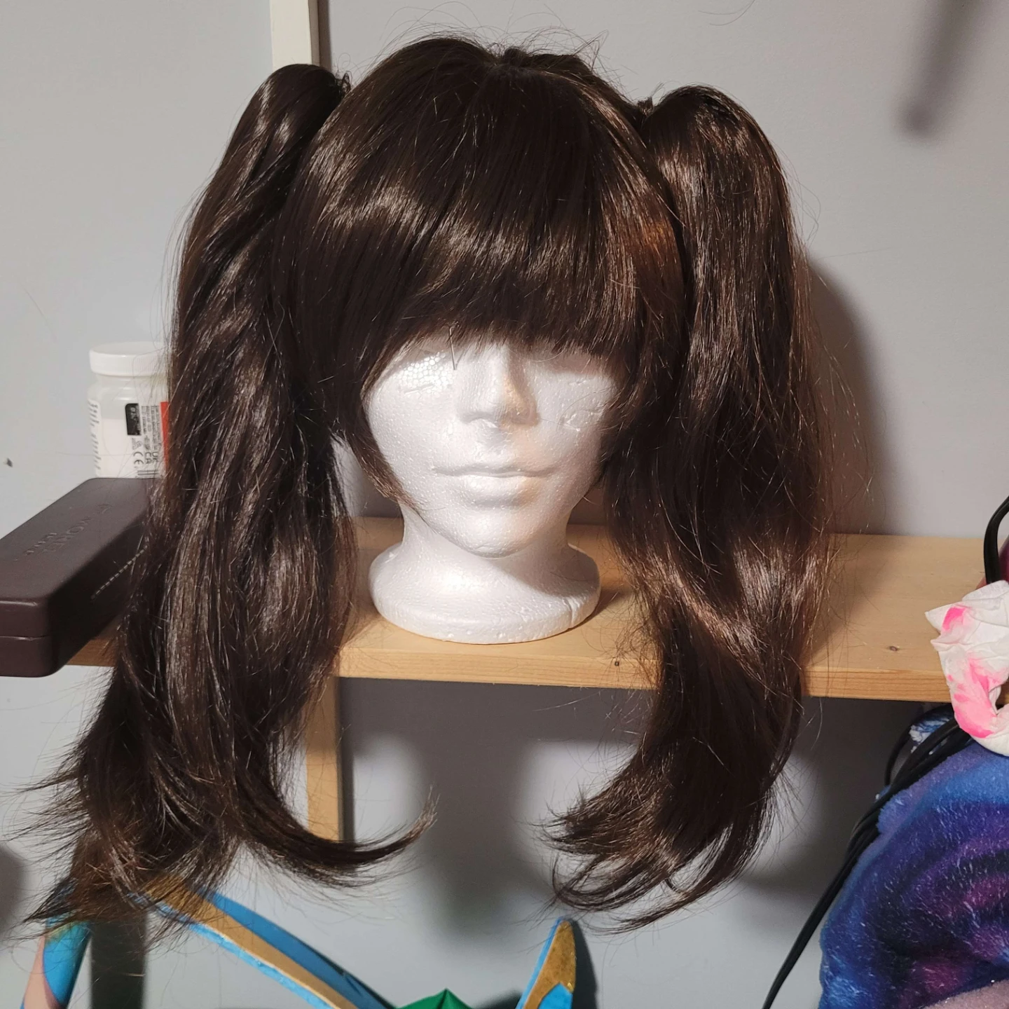 Brown Pigtail Wig