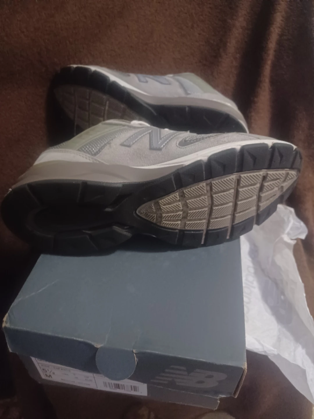 New balance 990v5 gray size 5.5y - photo 4