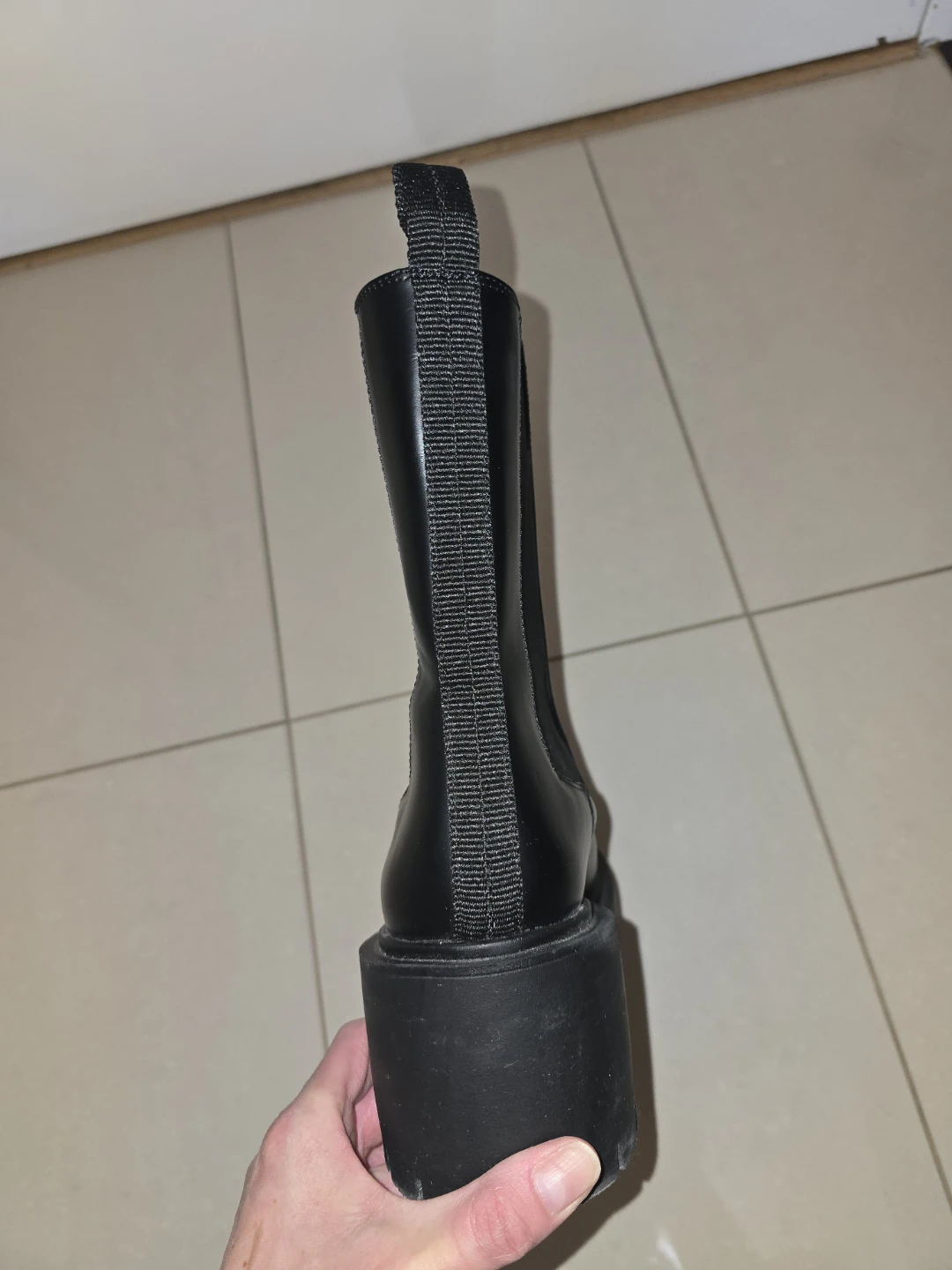 Zara Black Chelsea Boots Size 38 - photo 4