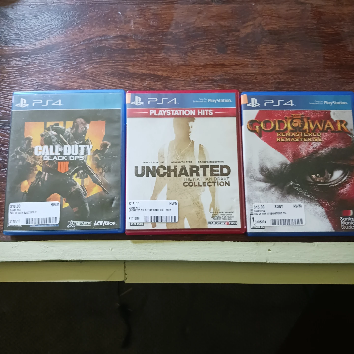 PlayStation 4 Games Bundle - Call of Duty, Uncharted, God of War