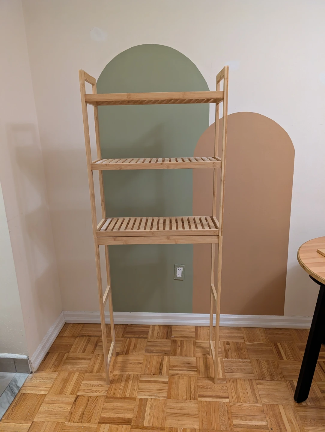Must go! Bamboo Over Toilet Storage Shelf
