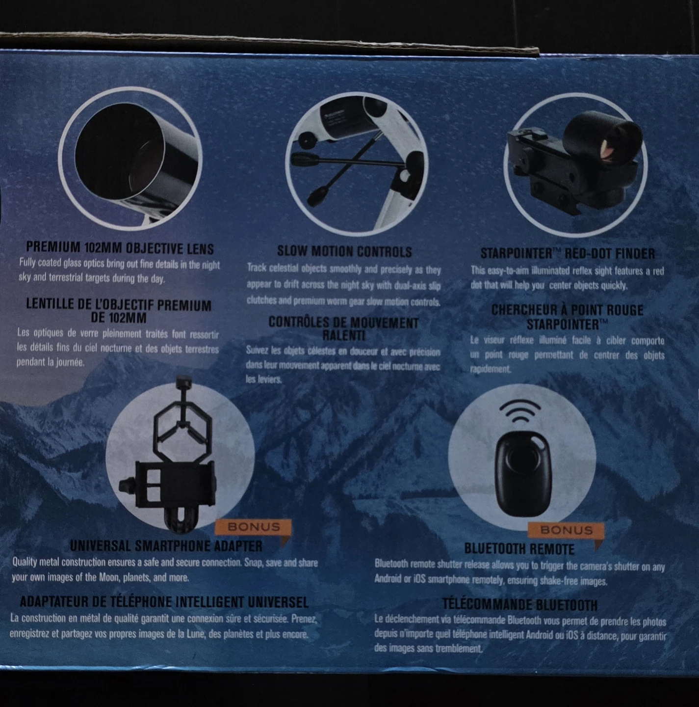 Celestron Omni AZ 102 Telescope w/Smartphone Adapter & BT Remote - photo 5