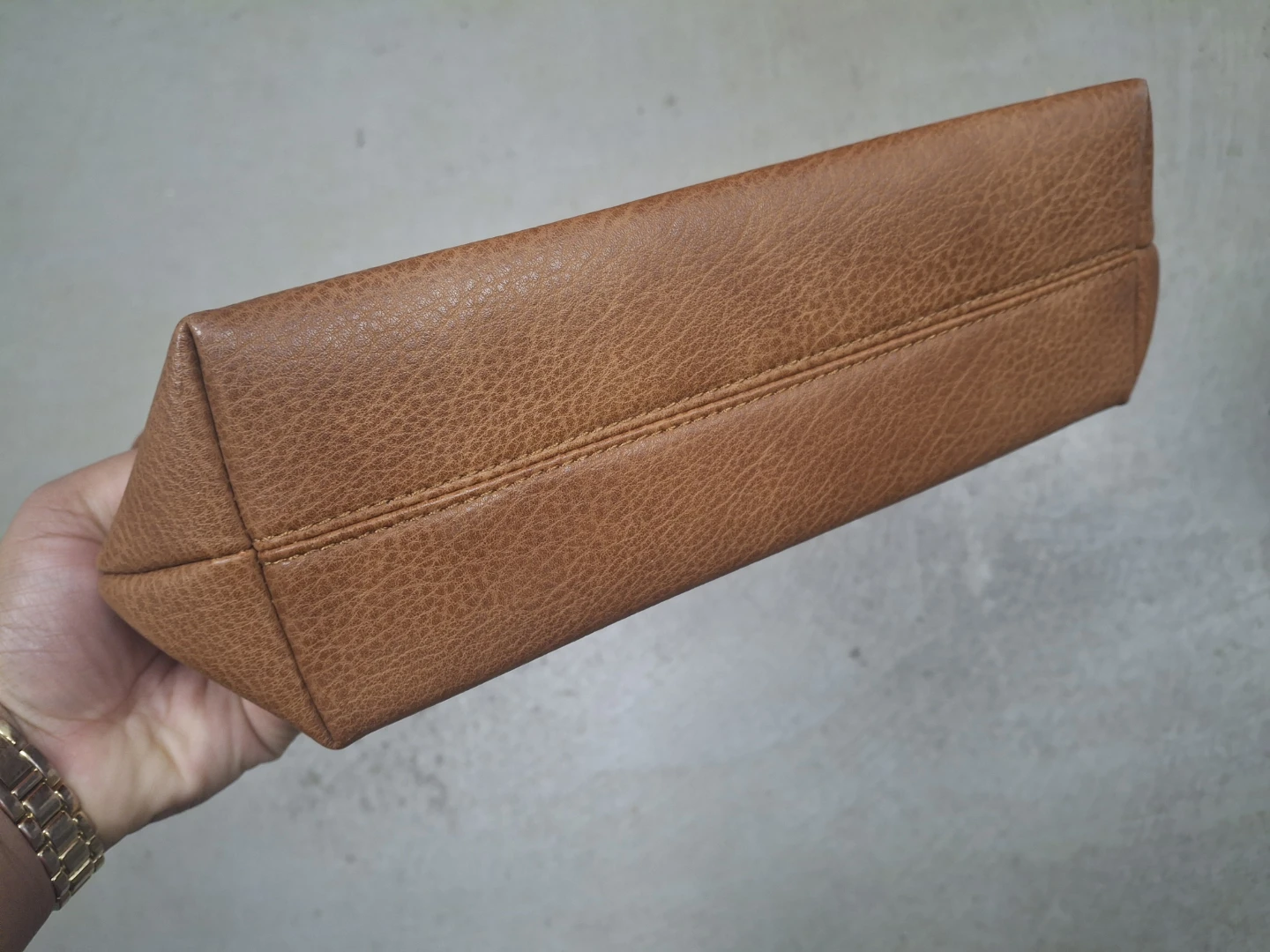 Brown Faux Leather Crossbody Purse - photo 2