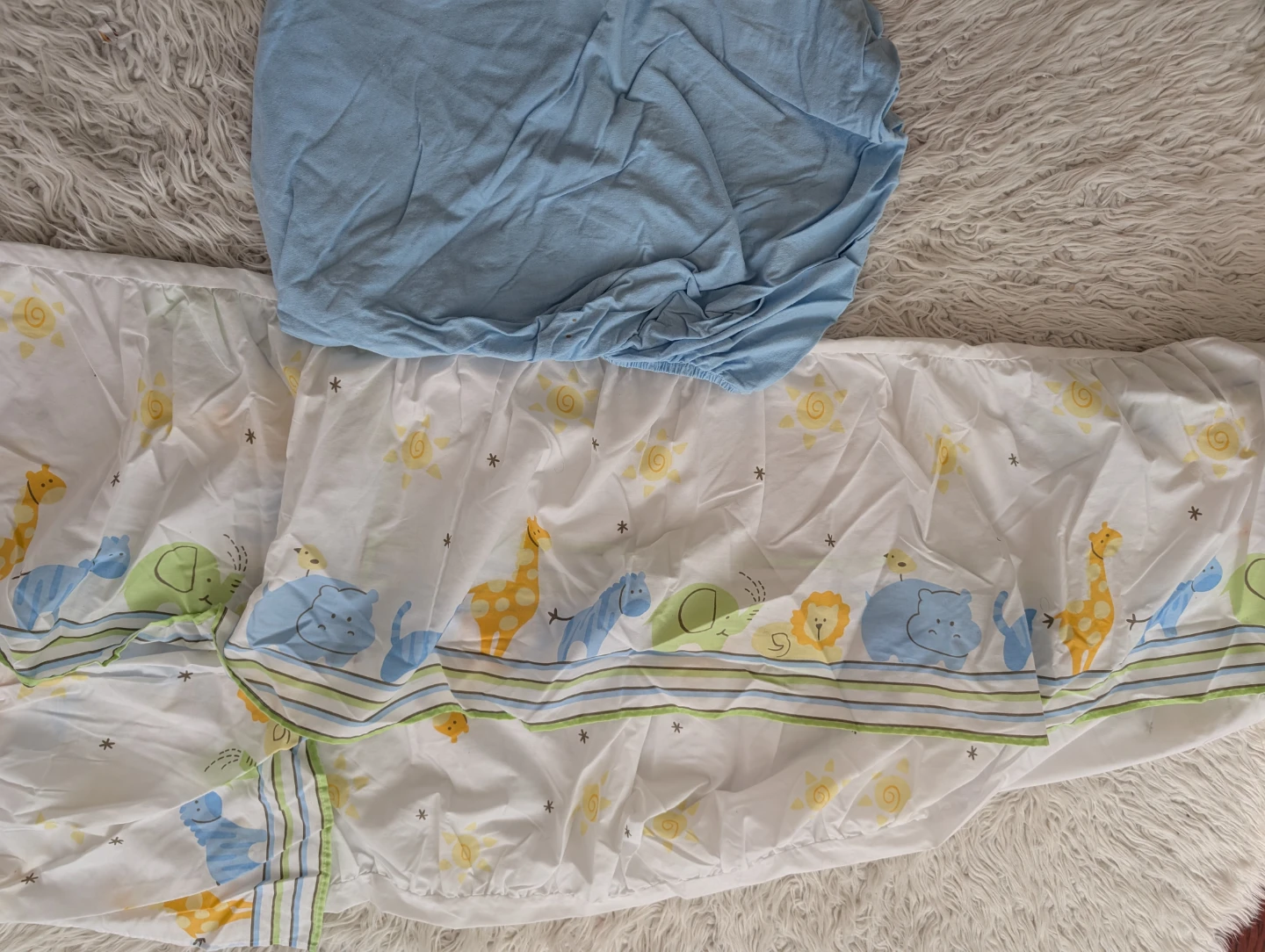 Baby Crib Bedding Fitted Sheet with skirt - photo 4