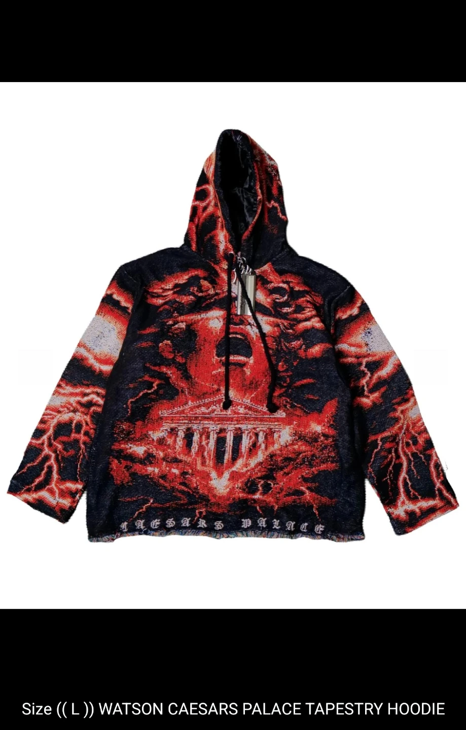 Watson Caesars Palace Tapestry Hoodie Size L