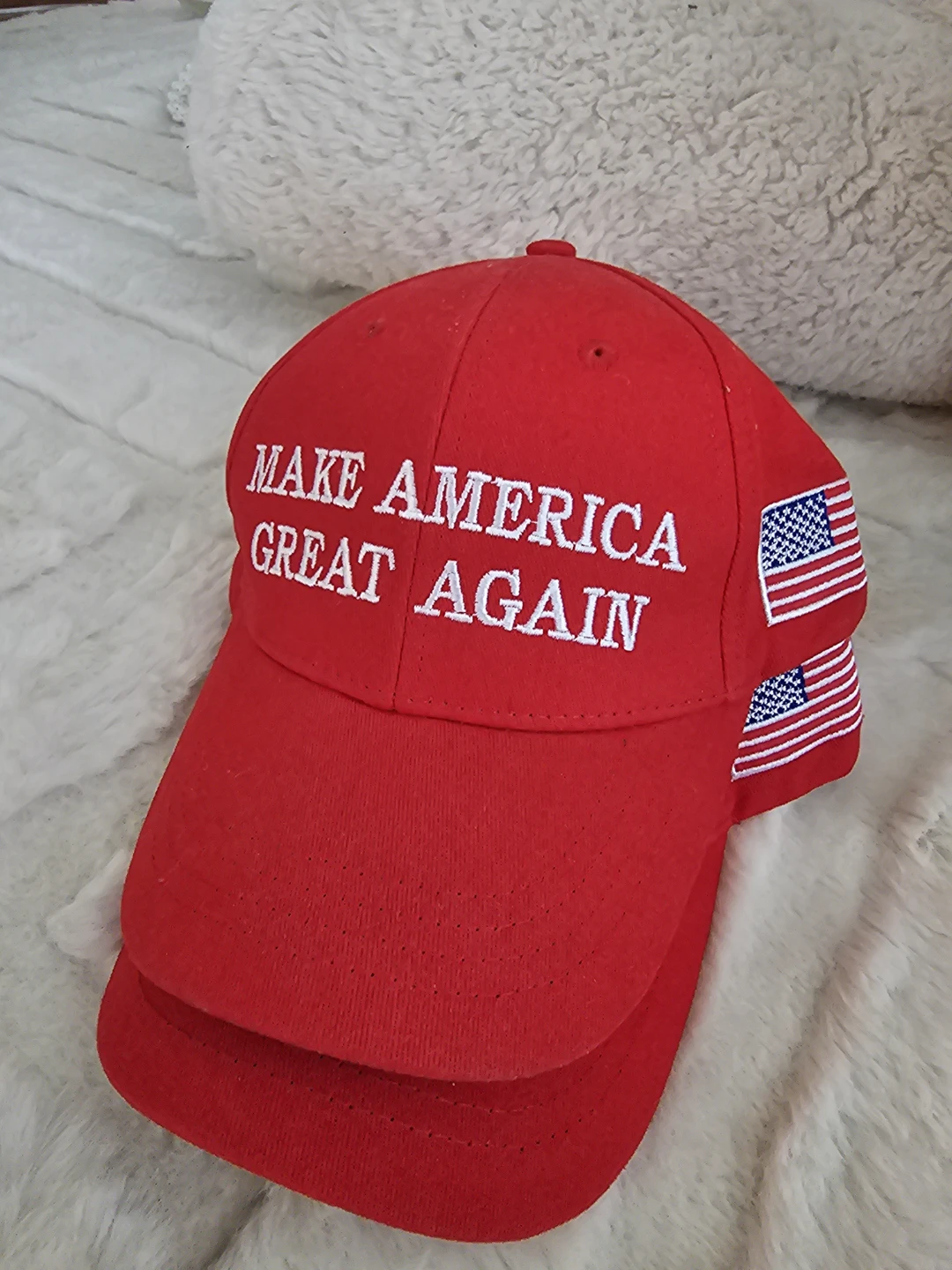 Red "Make America Great Again" Baseball Caps (Set of 2)