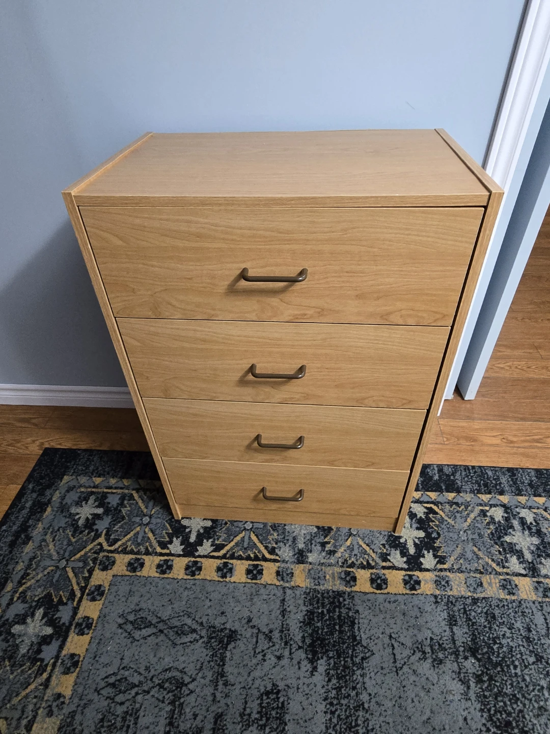 Light Wood 4-Drawer Dresser - photo 2