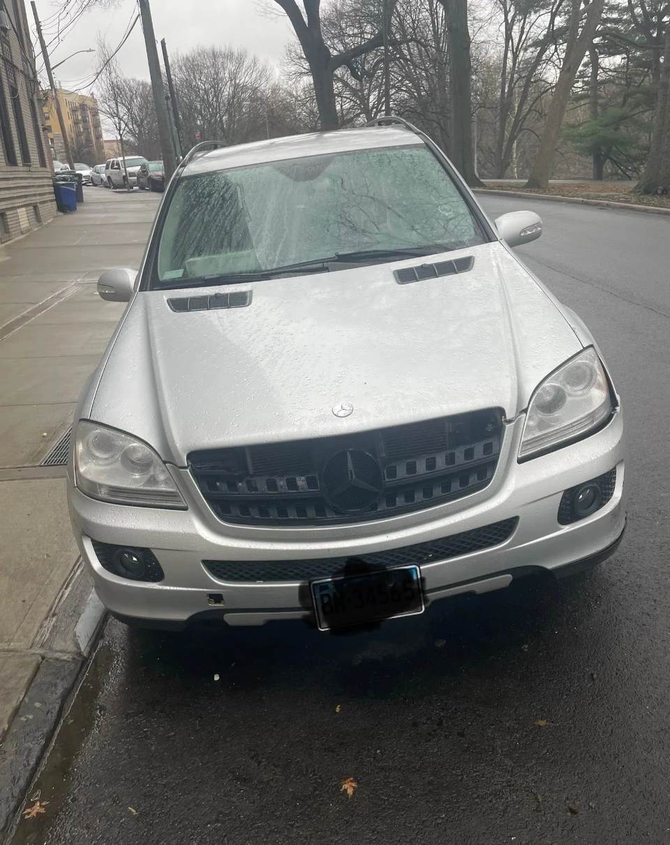 Silver Mercedes-Benz ML350 SUV