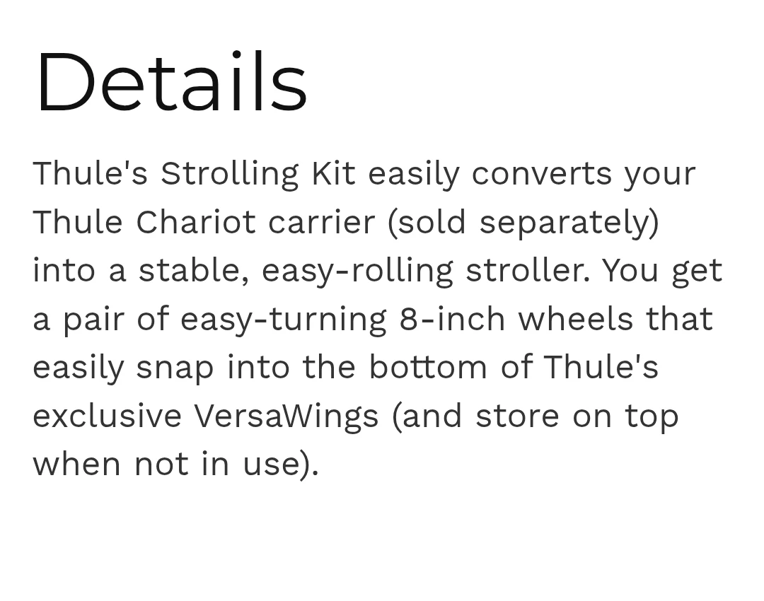 Thule Strolling Kit - photo 5
