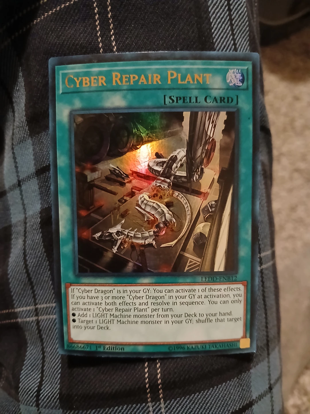 Yu-Gi-Oh! Cyber Repair Plant Spell Card LEDD-ENB12 1st Edition