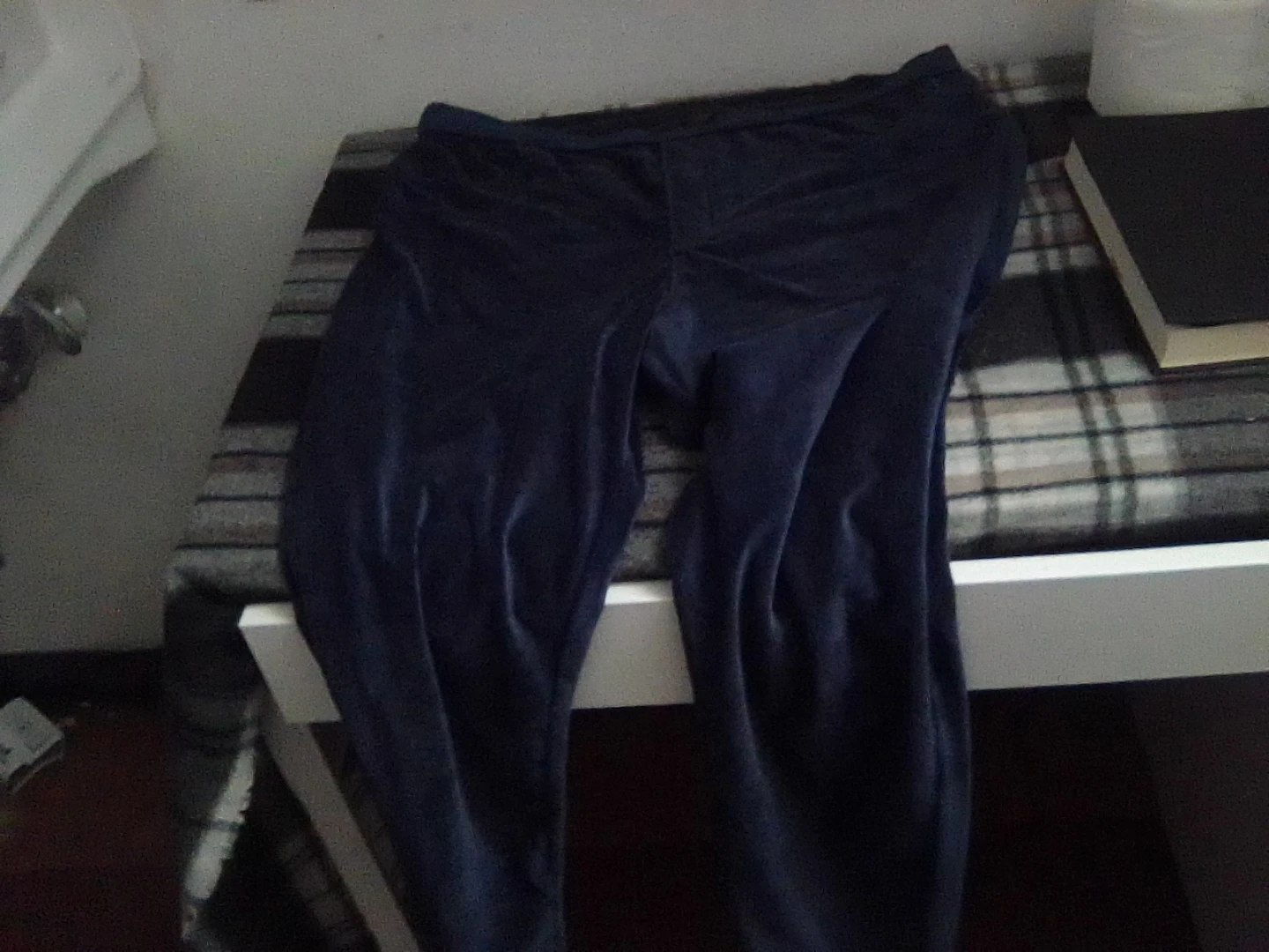 Navy Blue Velour Lounge Pants
