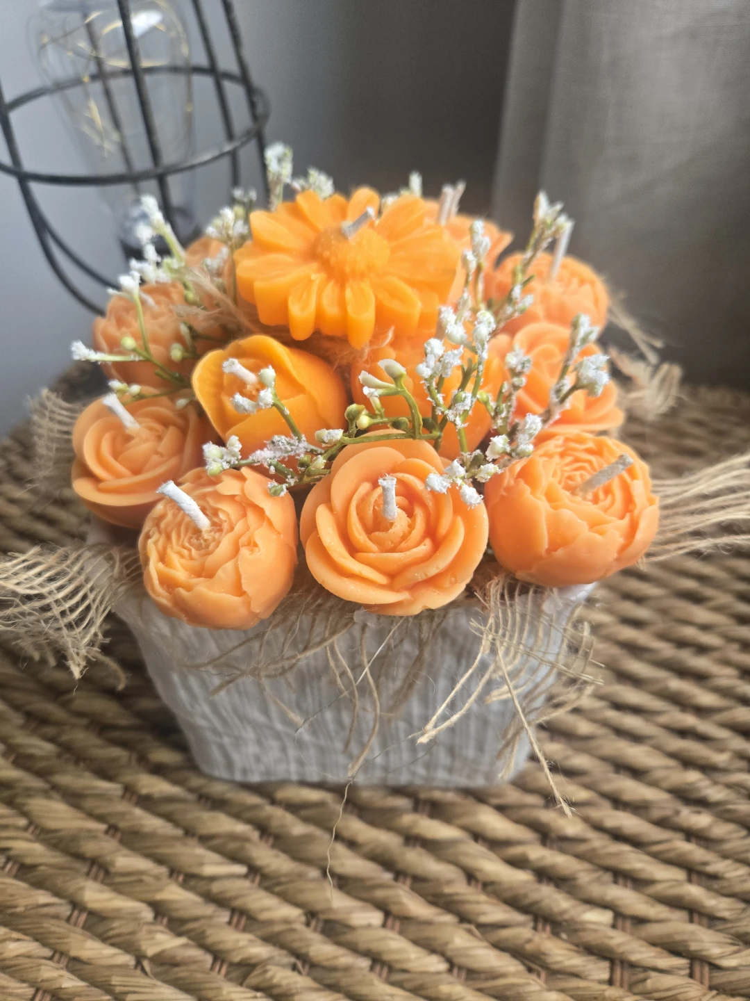 Candle flower bouquet