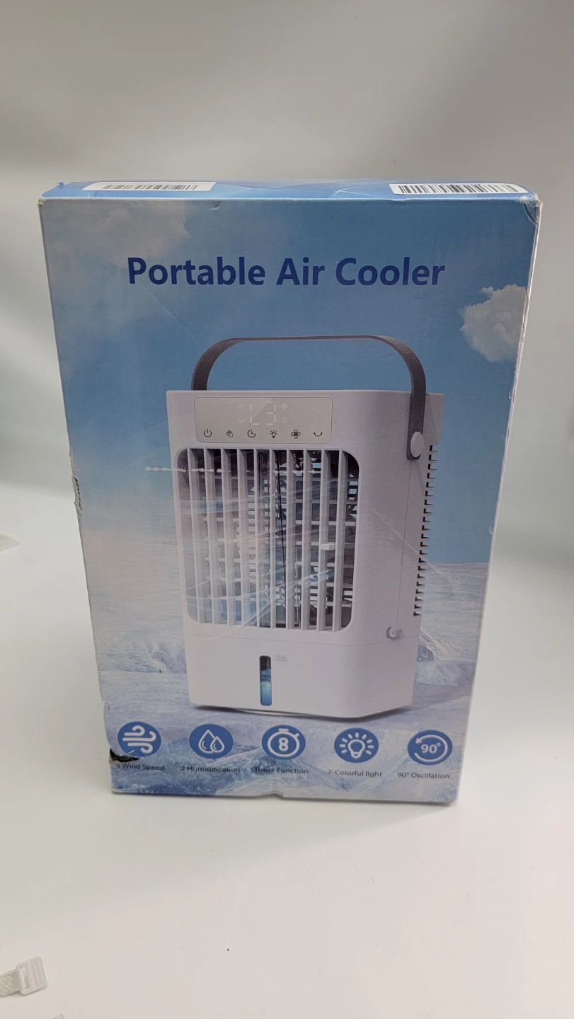 Mini Air Cooler Portable AC Fan 900ML Tank 3 Speed LED Quiet USB - photo 2