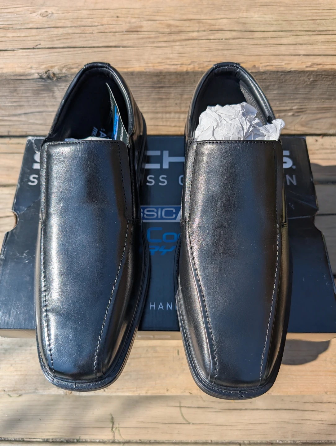 Skechers Men's Black Street Dress Shoes Size 8