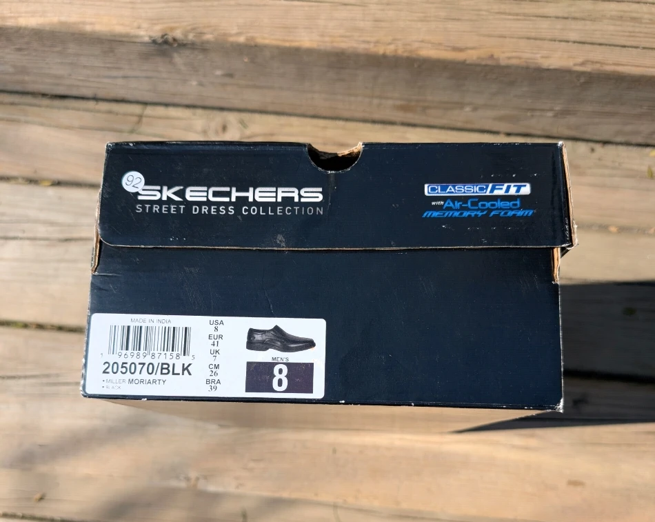 Skechers Men's Black Street Dress Shoes Size 8 - photo 2