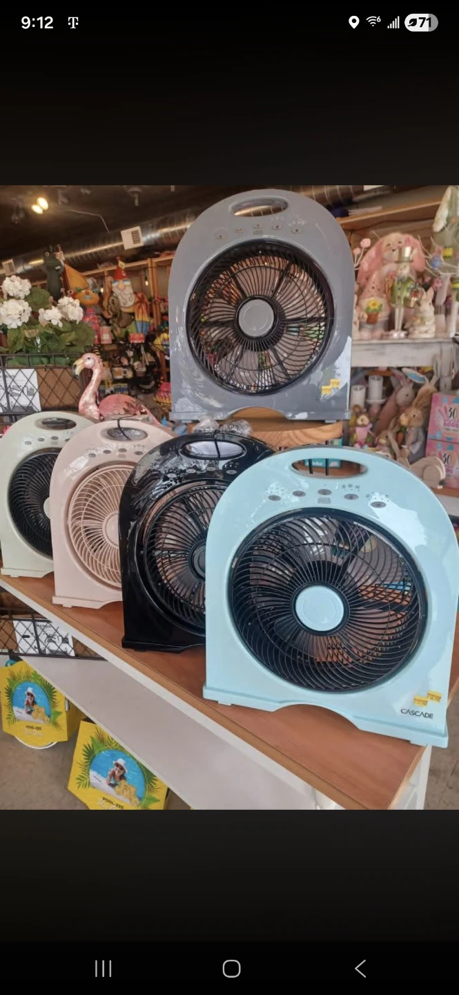 New Cascade Fan rechargeable $30 electric $20 each
