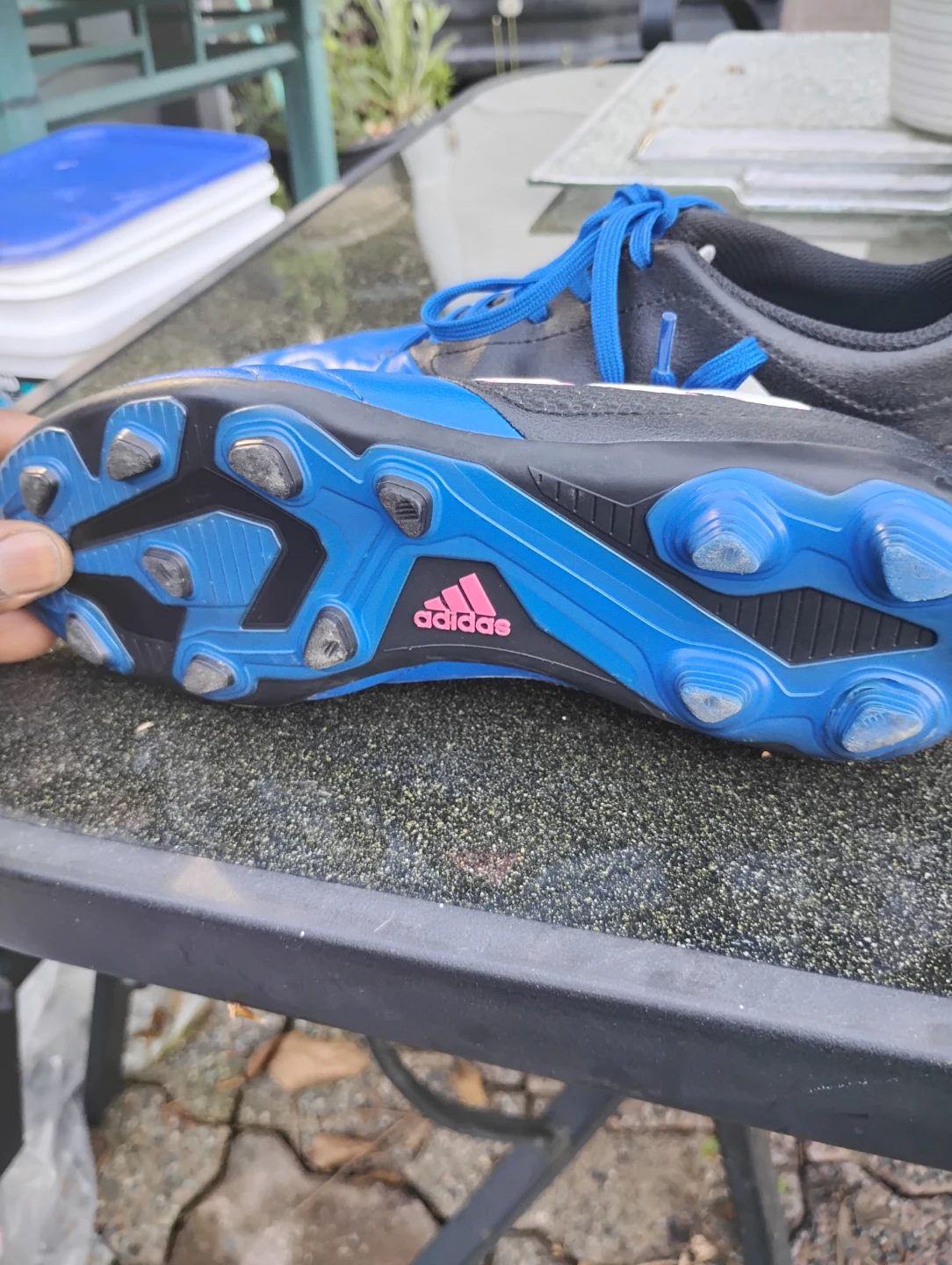 Adidas Soccer Cleats - Blue/Black/White - photo 3