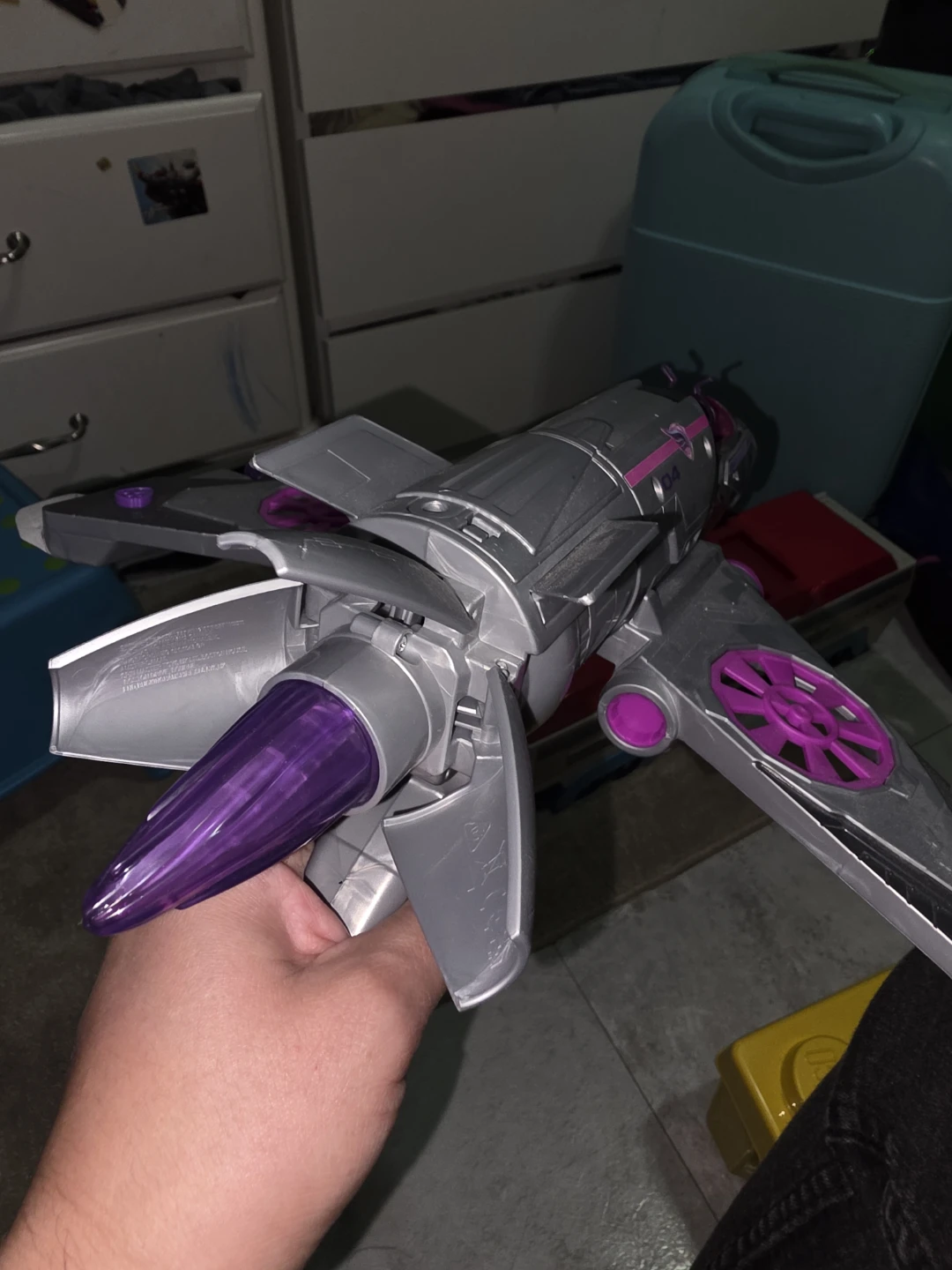 Silver and Purple Toy Spaceship - photo 4