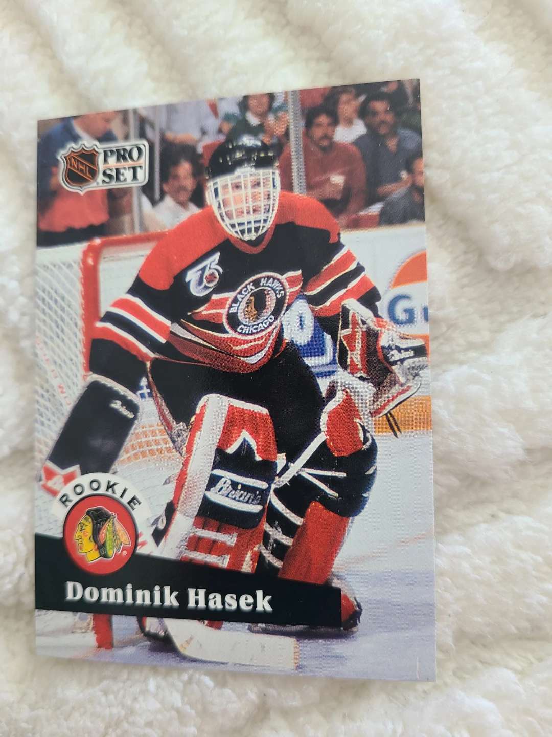 1991 Pro Set Dominik Hasek Rookie Hockey Card