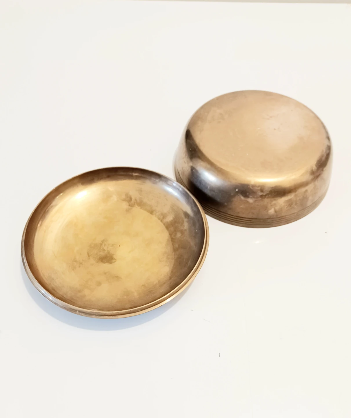 Vintage Enameled Brass Trinket Dish - photo 3