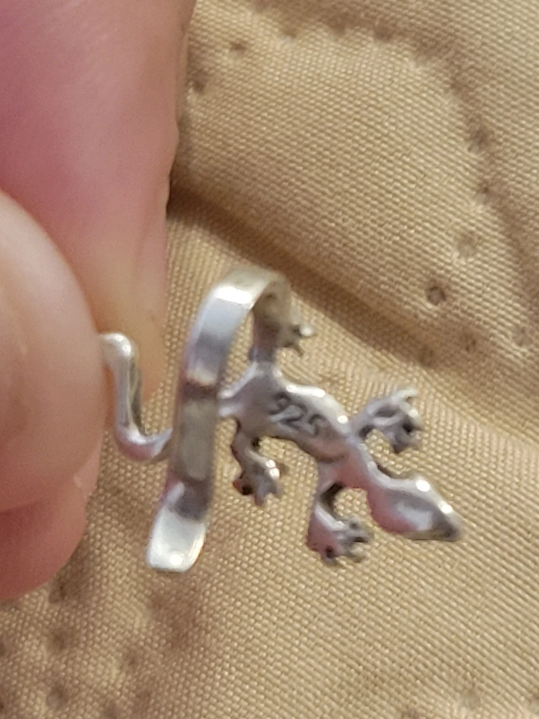 Silver Gecko Ear charm-9.25 - photo 2