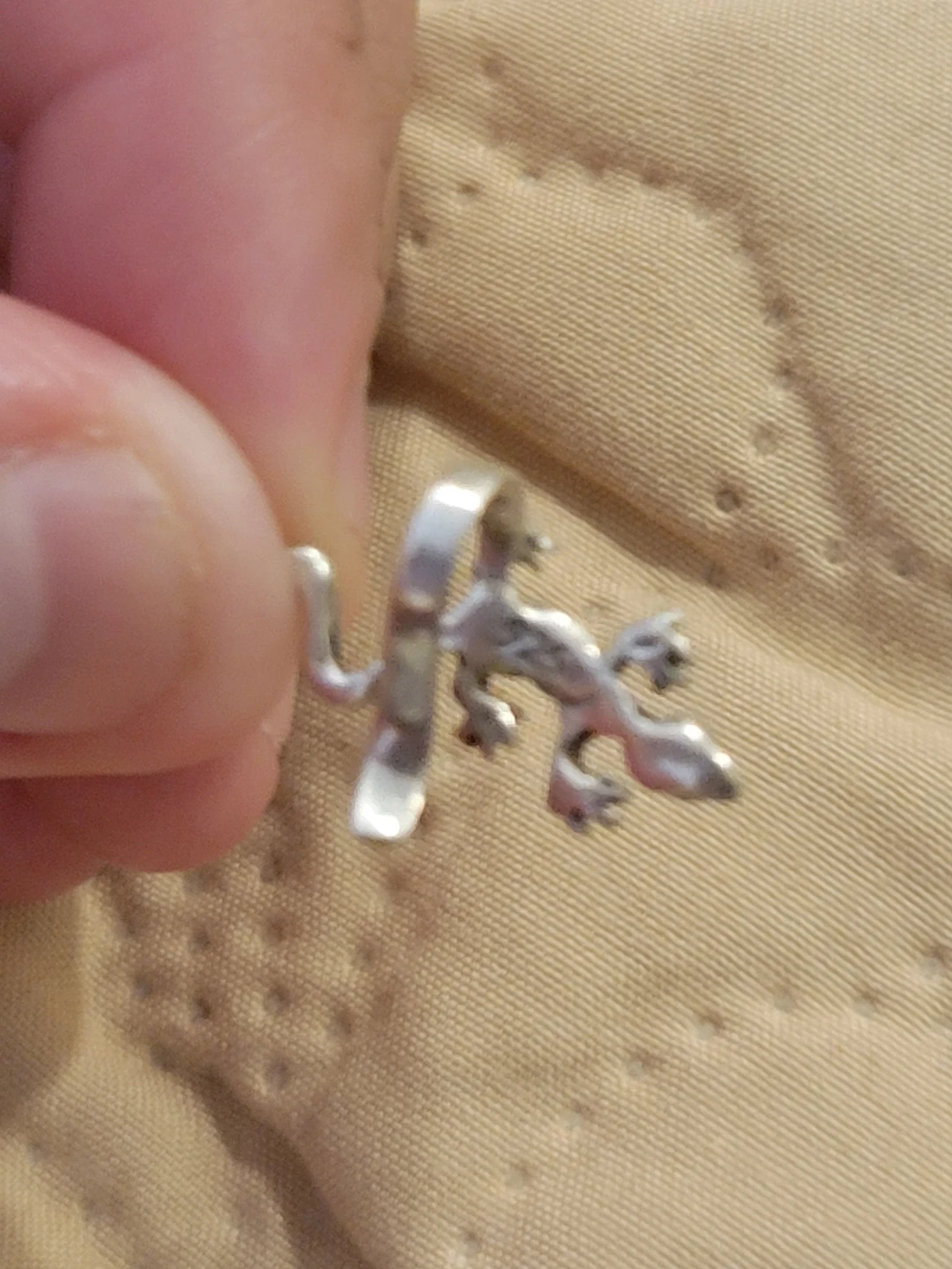 Silver Gecko Ear charm-9.25 - photo 3