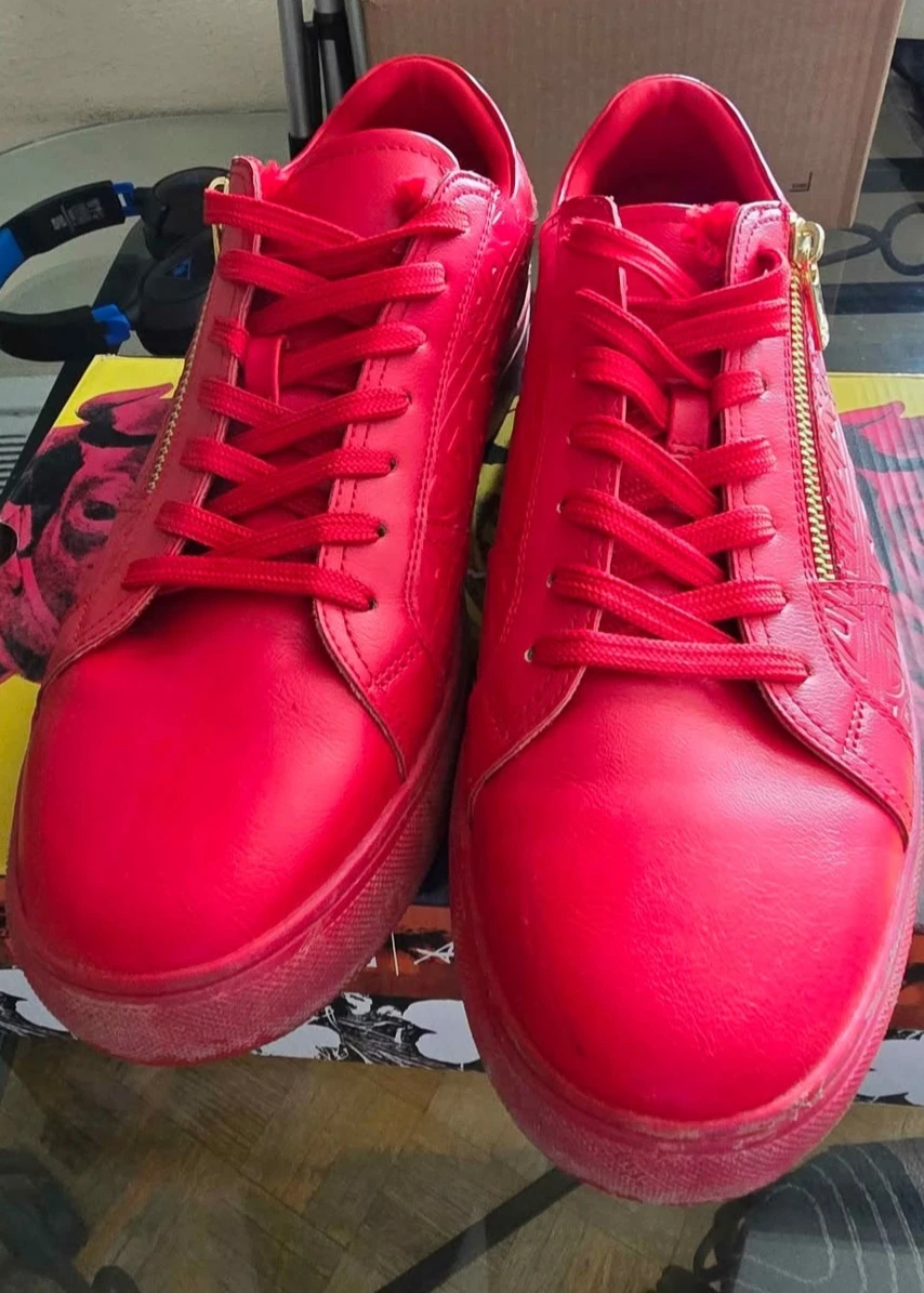 Red Sneakers with Gold Zipper - photo 2