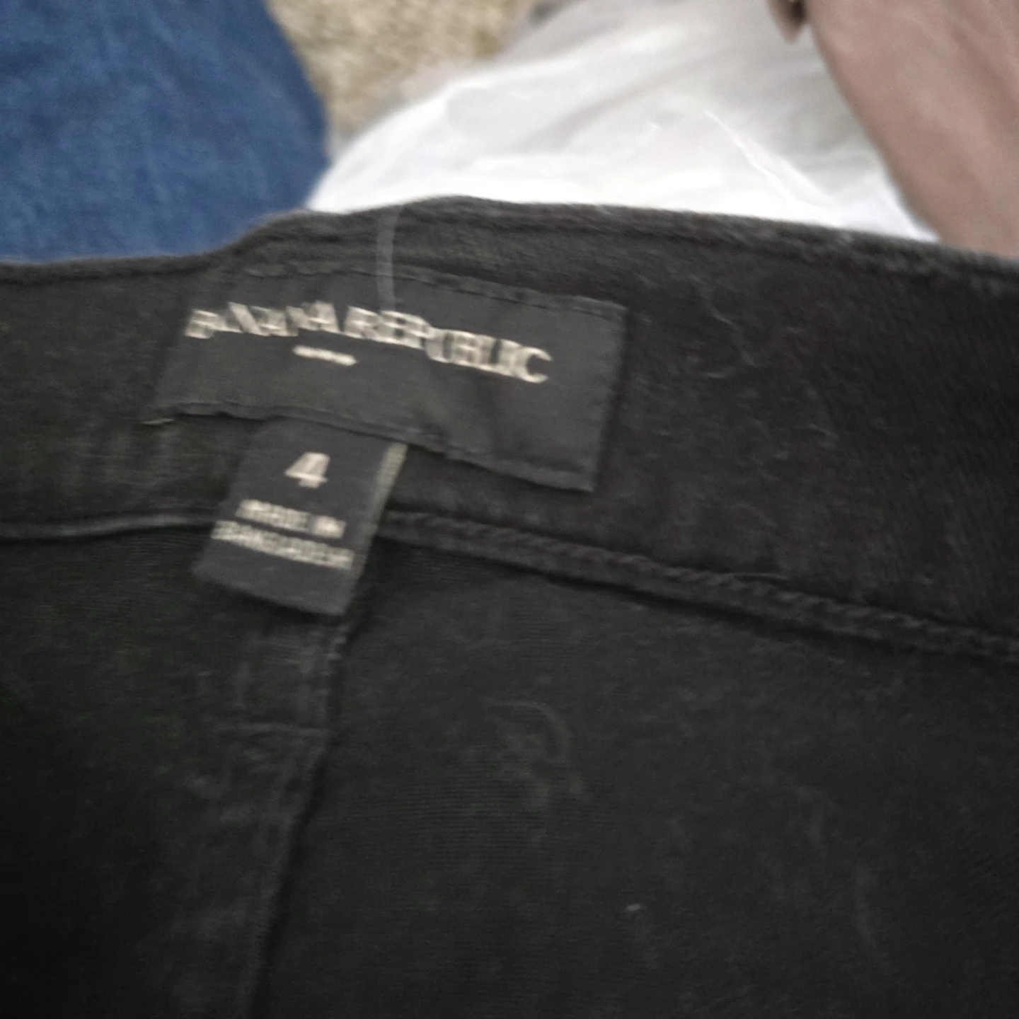 Banana Republic Black Denim Pencil Skirt Size 4 - photo 2