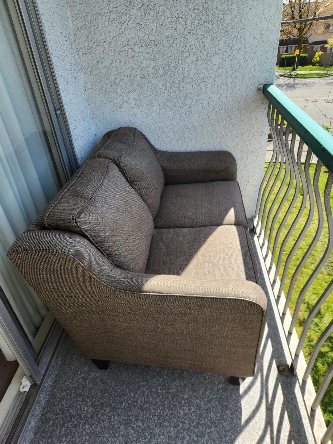 Light Brownish Loveseat Sofa - photo 4