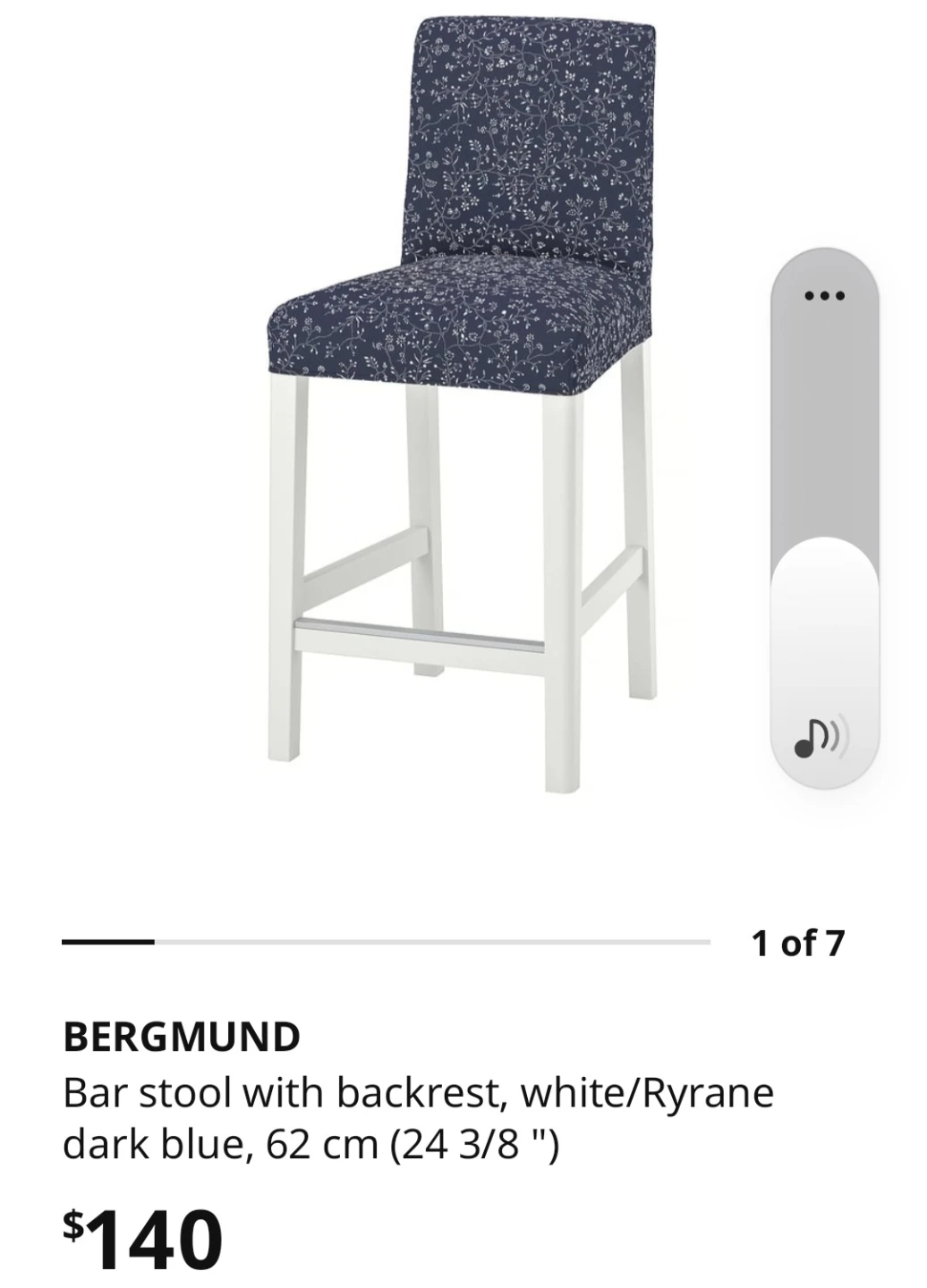 Set of 2 modern bar stools - photo 3