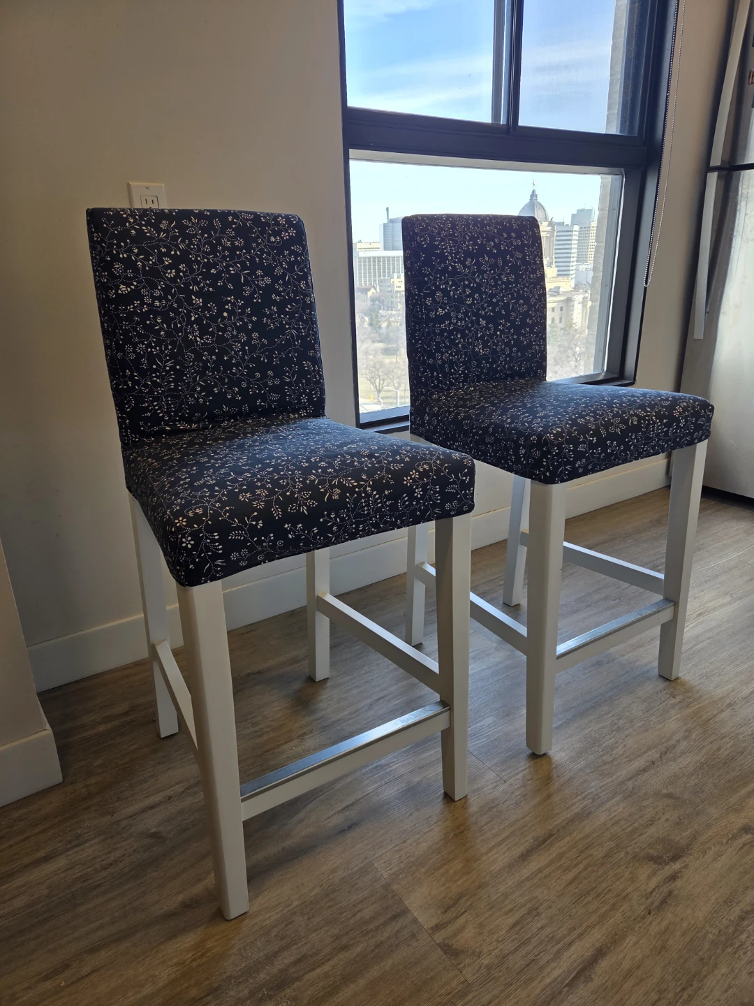 Set of 2 modern bar stools - photo 4
