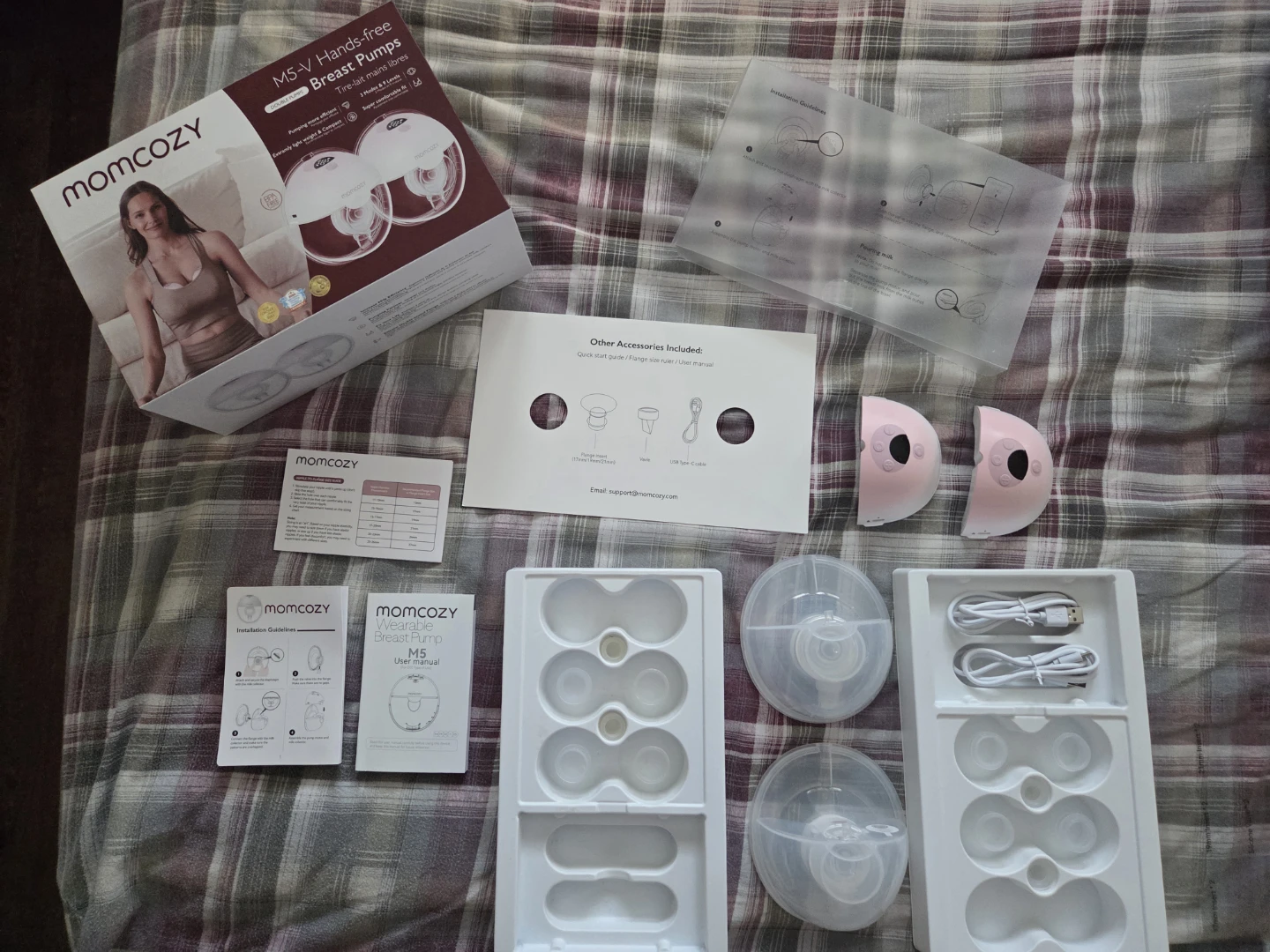 Momcozy M5 Breast Pump + EXTRA ACCESSORIES - photo 2