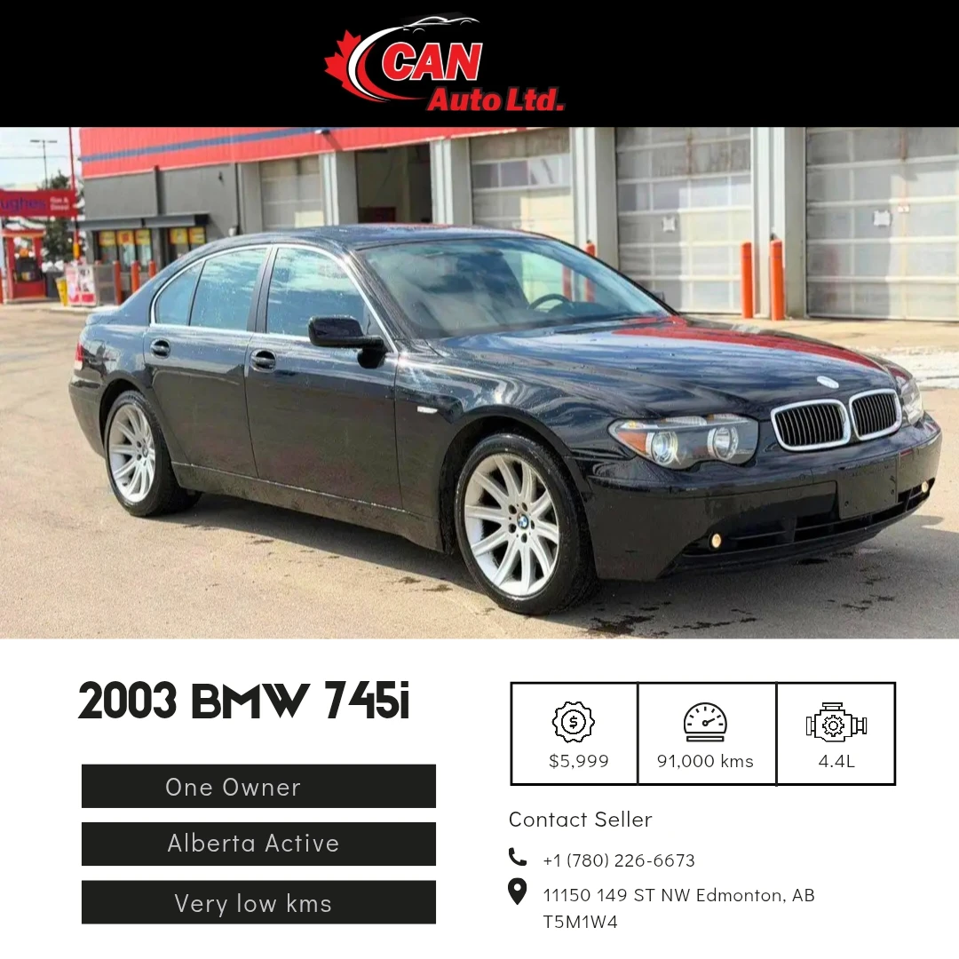 2003 BMW 745i == 92 Km - low low km