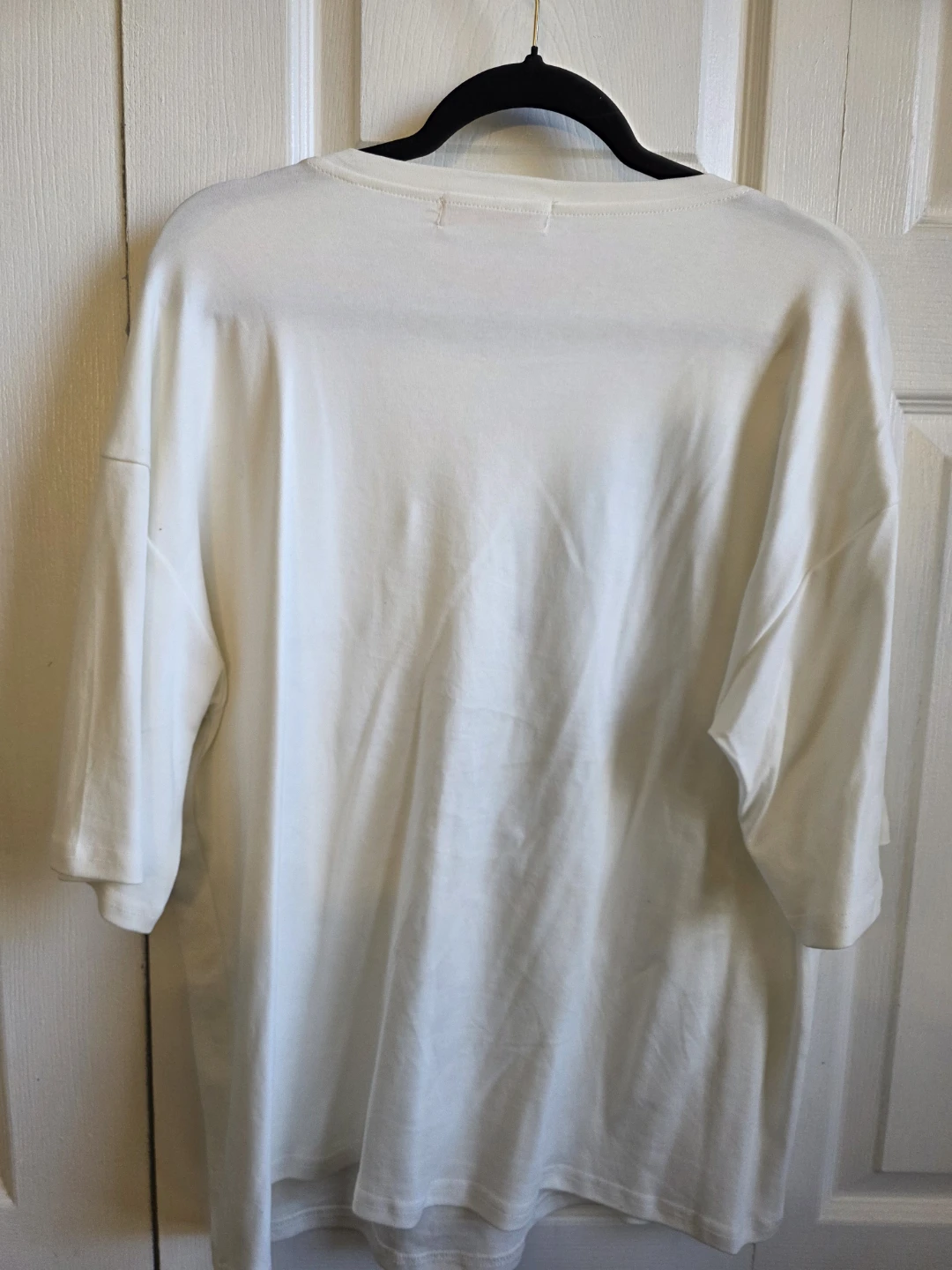 White T-Shirt with Heart Embellishment - photo 2