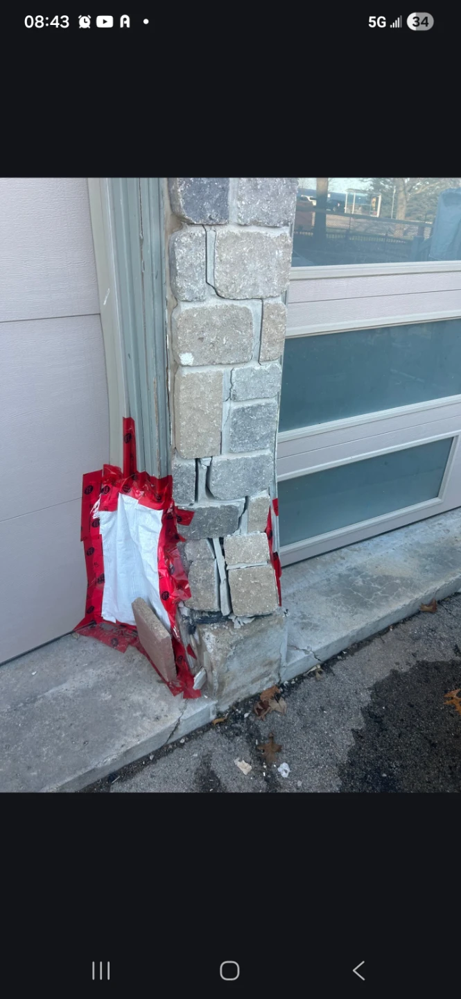Garage support posts and materials