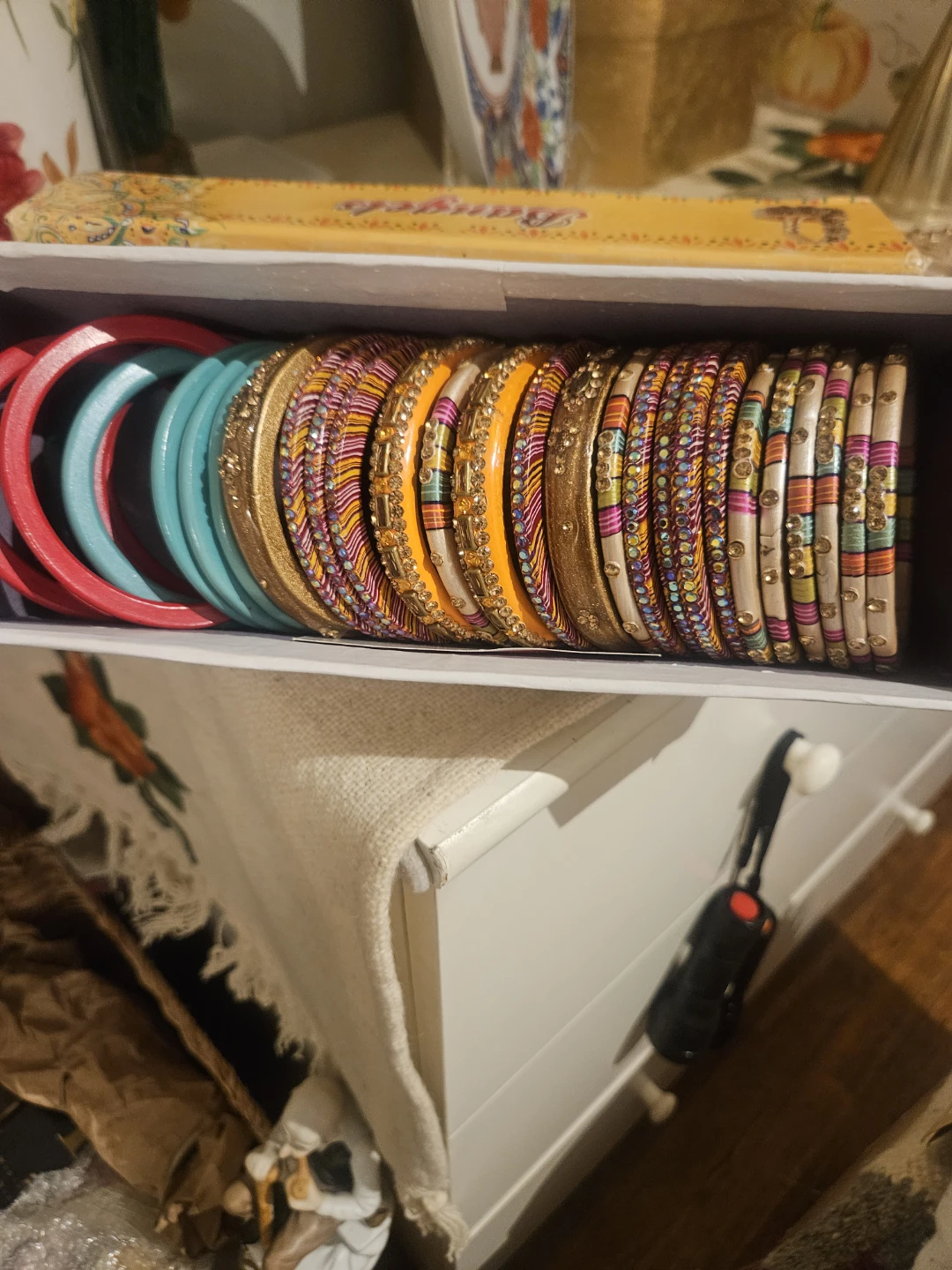 Set of Lac, Brass, Seep 30 Bangles