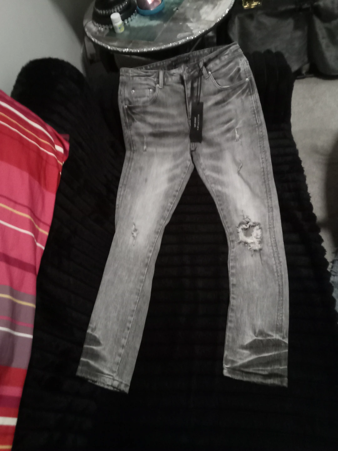Deception Jeans Size 30 Grey Wash