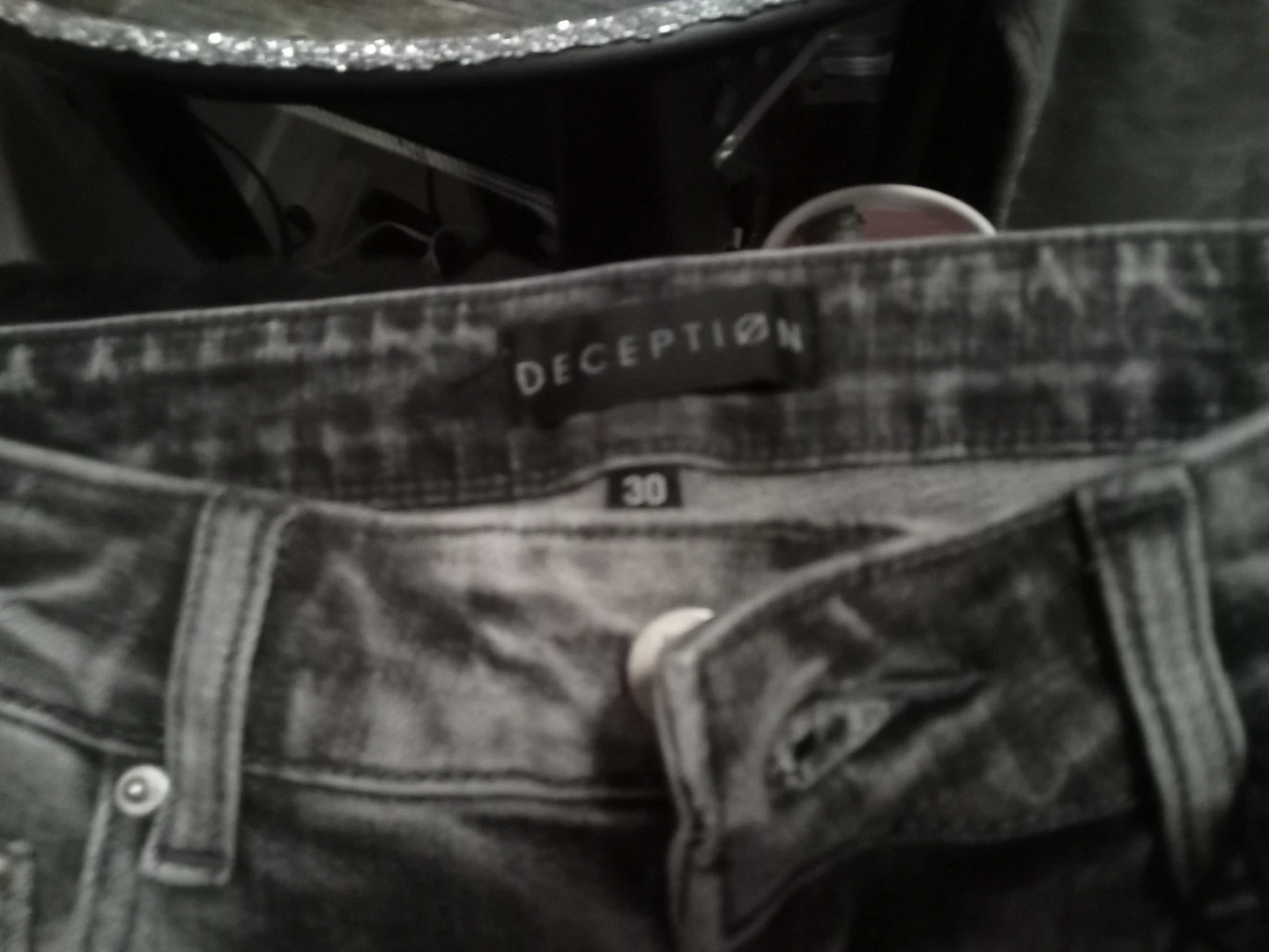 Deception Jeans Size 30 Grey Wash - photo 3