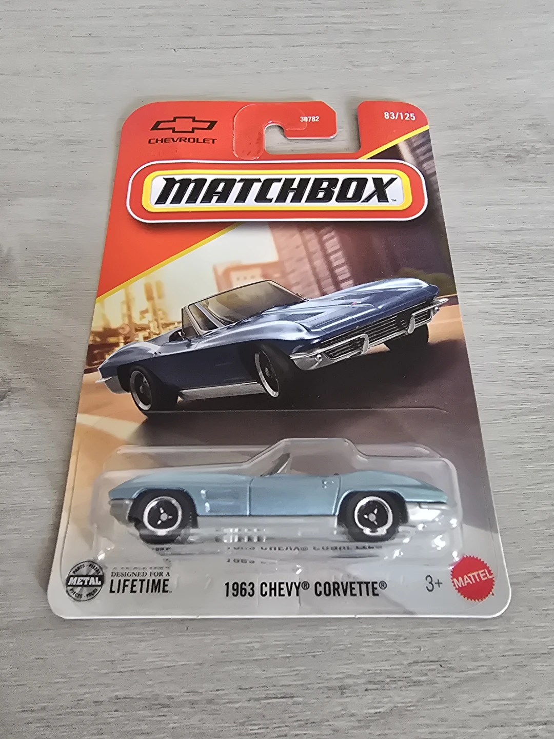 Matchbox 1963 Chevy Corvette Diecast Car