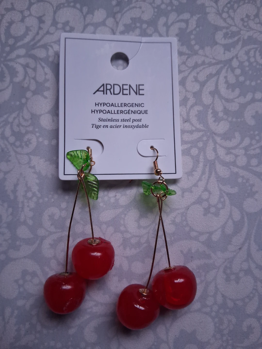 Ardene Cherry Drop Earrings