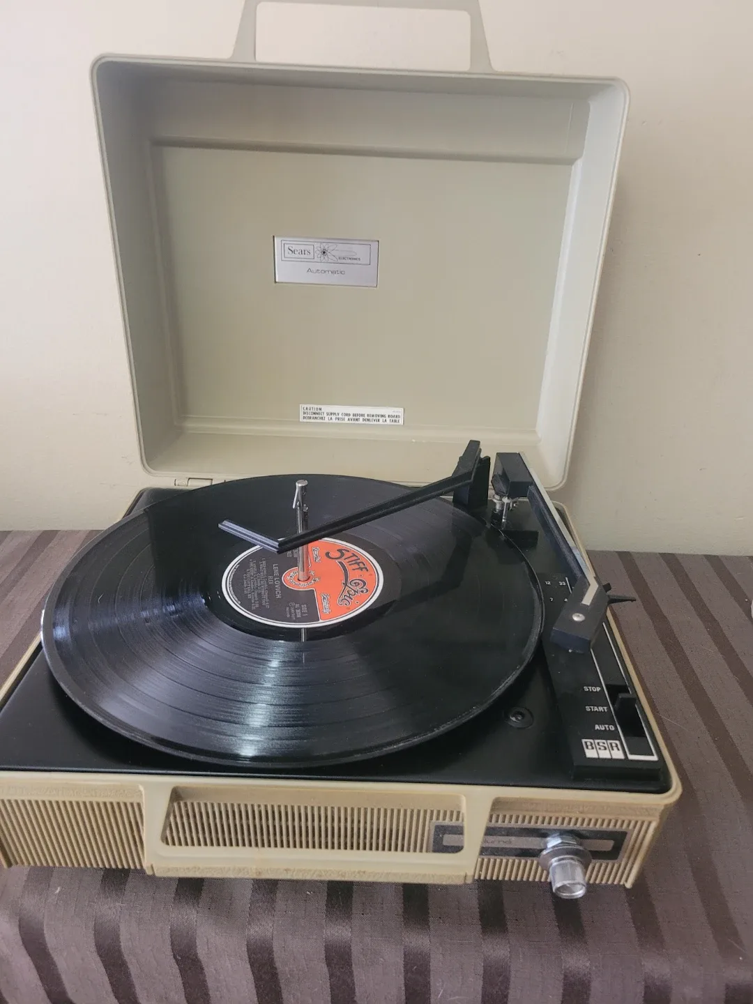 Sears Automatic BSR PORTABLE Record Player