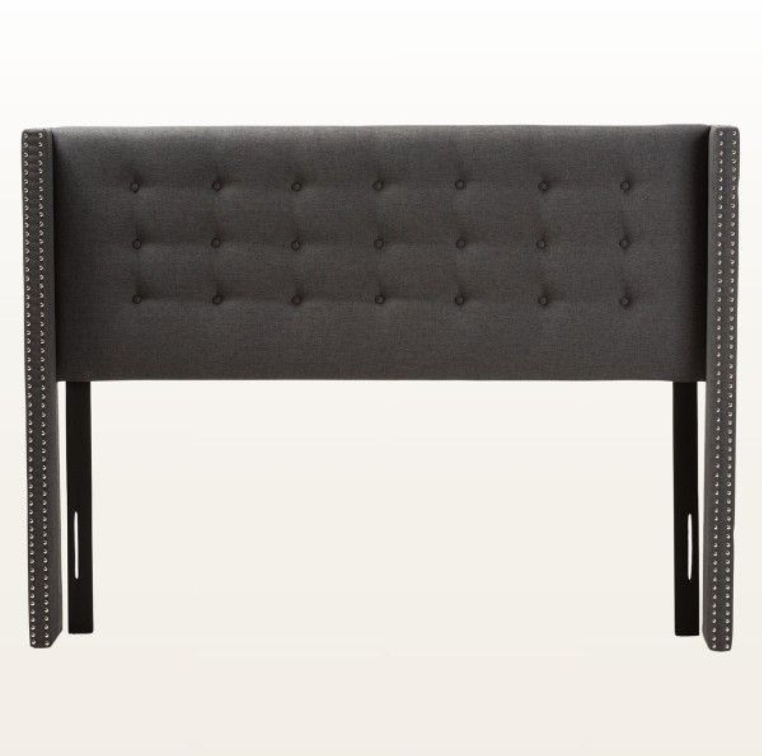 Dark Gray queen Tufted Wingback Headboard(NEW In Box) - photo 2