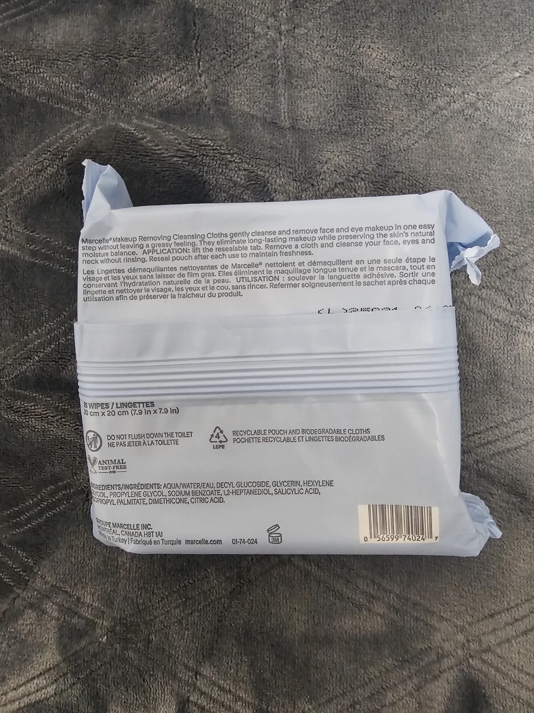 MARCELLE Makeup Removing Cleansing Cloths (Qty: 2) 🌱 - photo 2
