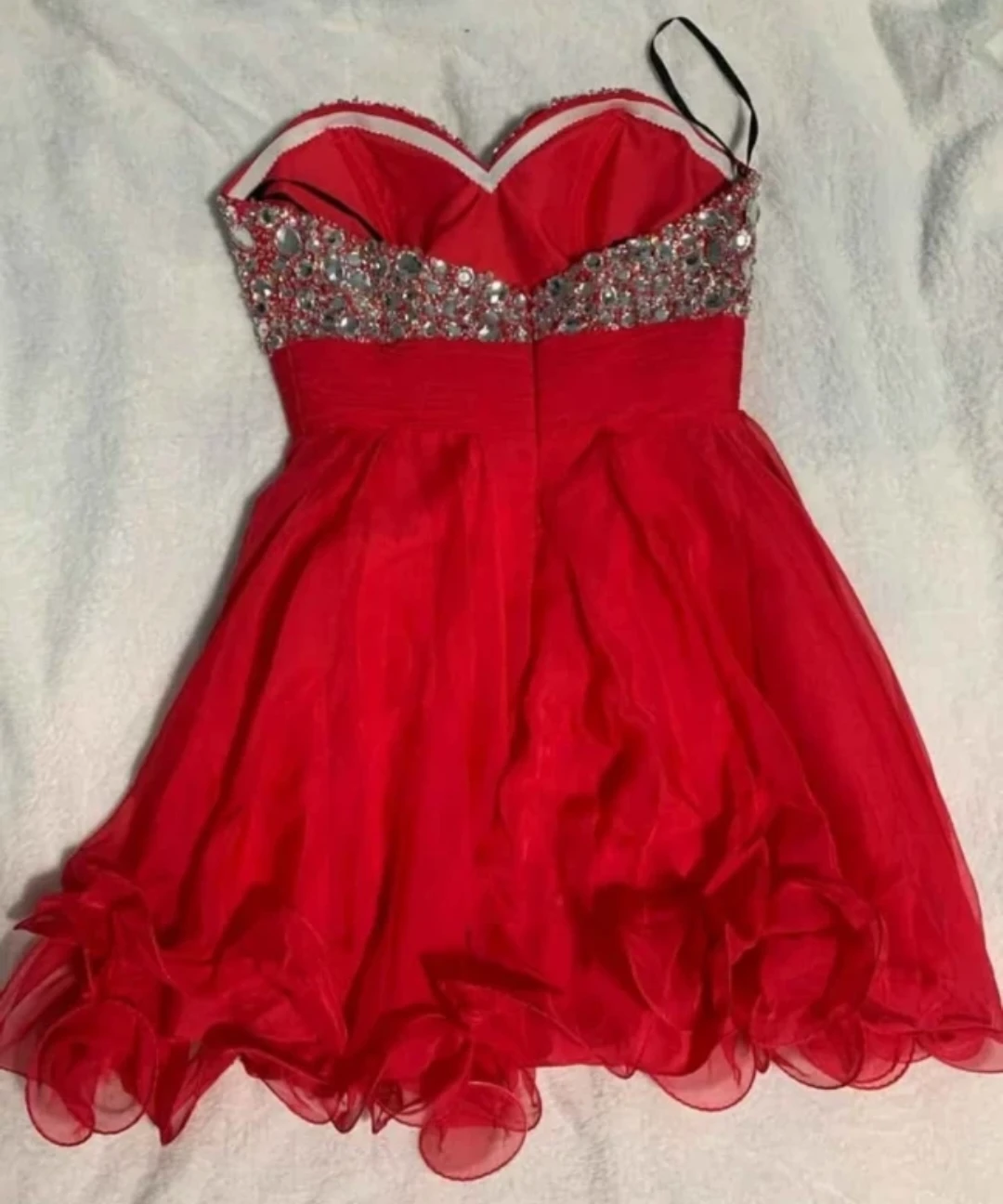 Pink Strapless Beaded Dress - photo 3