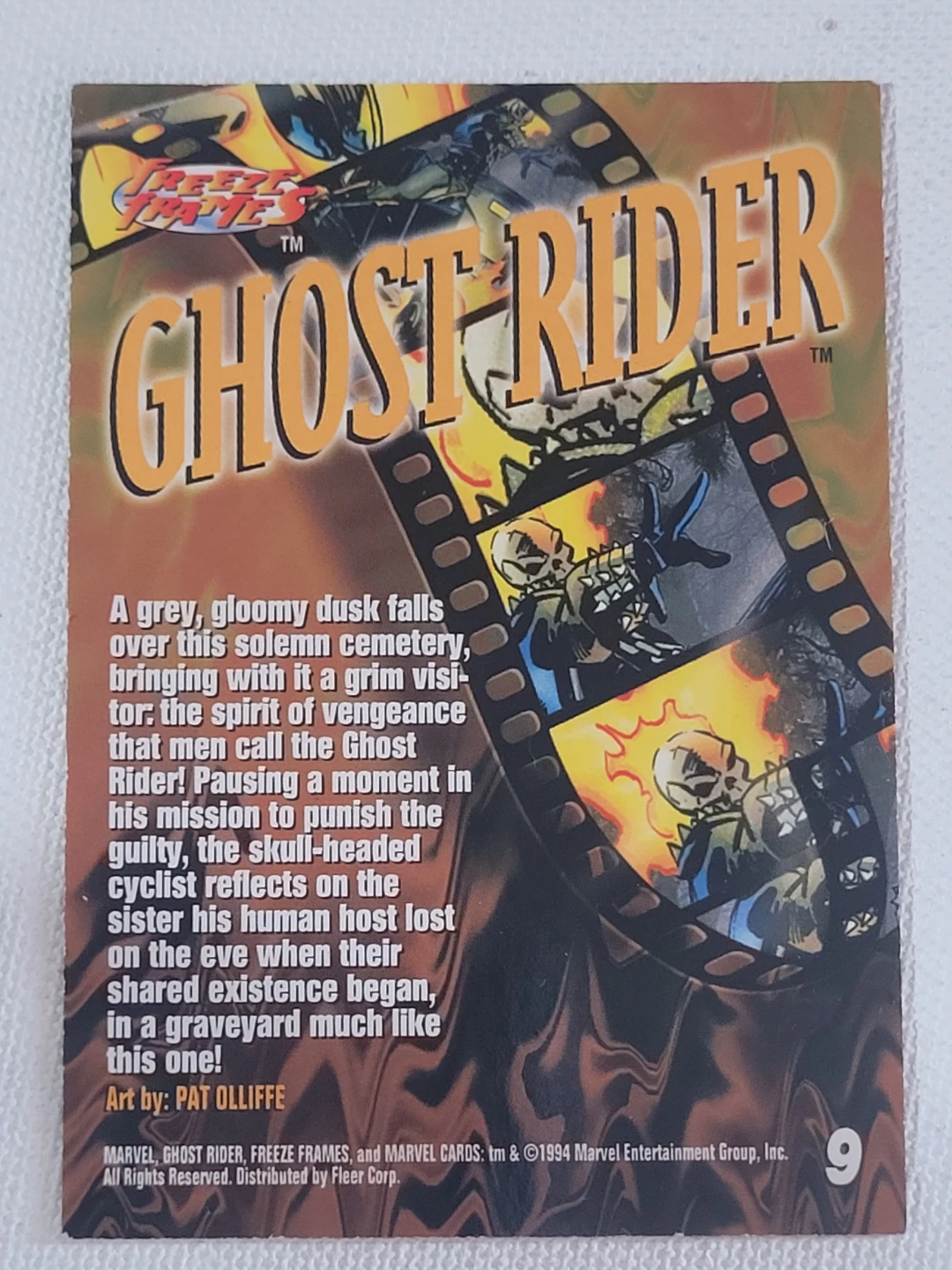 1994 Marvel Ghost Rider Trading Card - photo 2