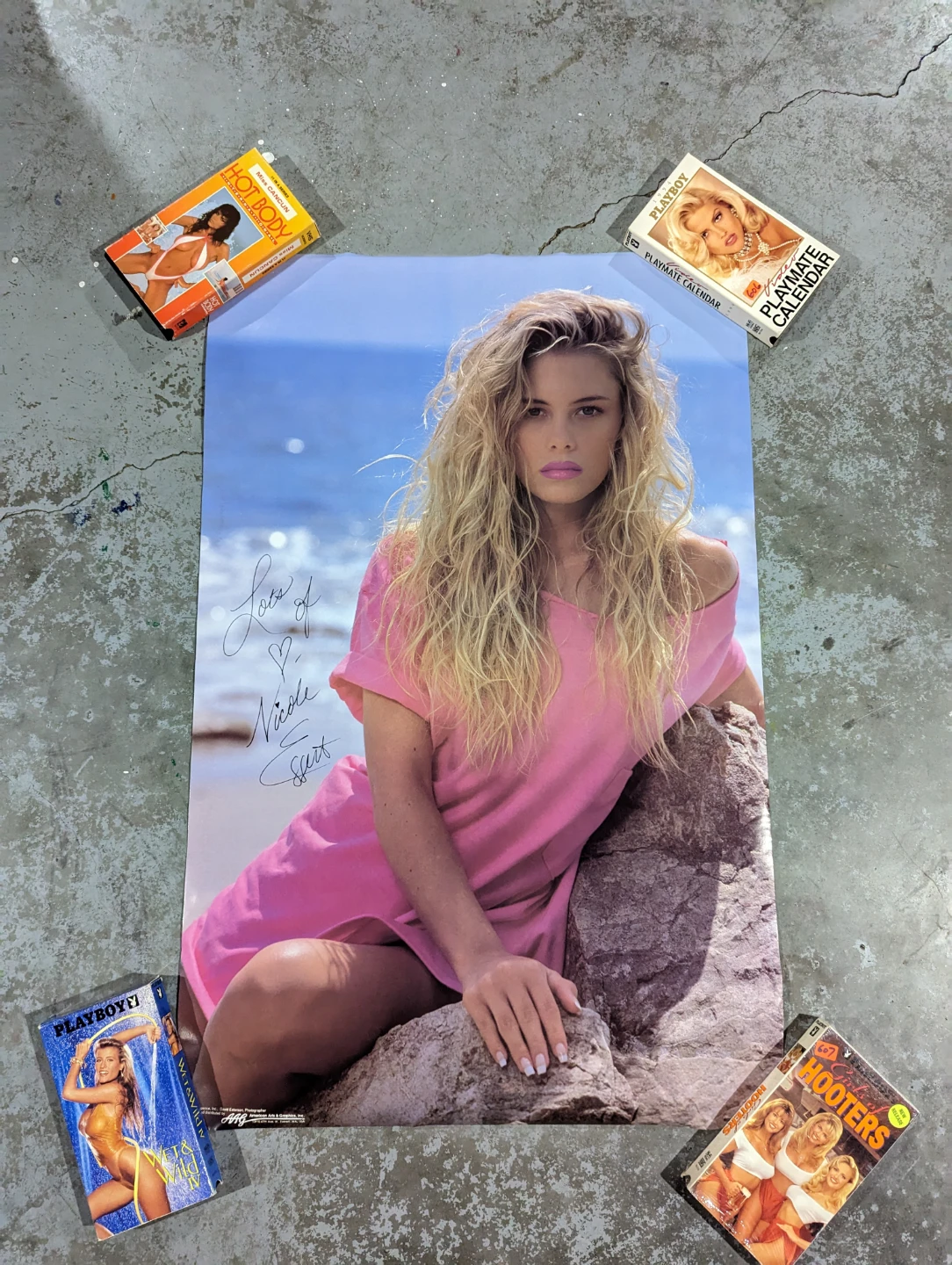 Vintage Rare 1989 Nicole Eggert Baywatch Beach Poster