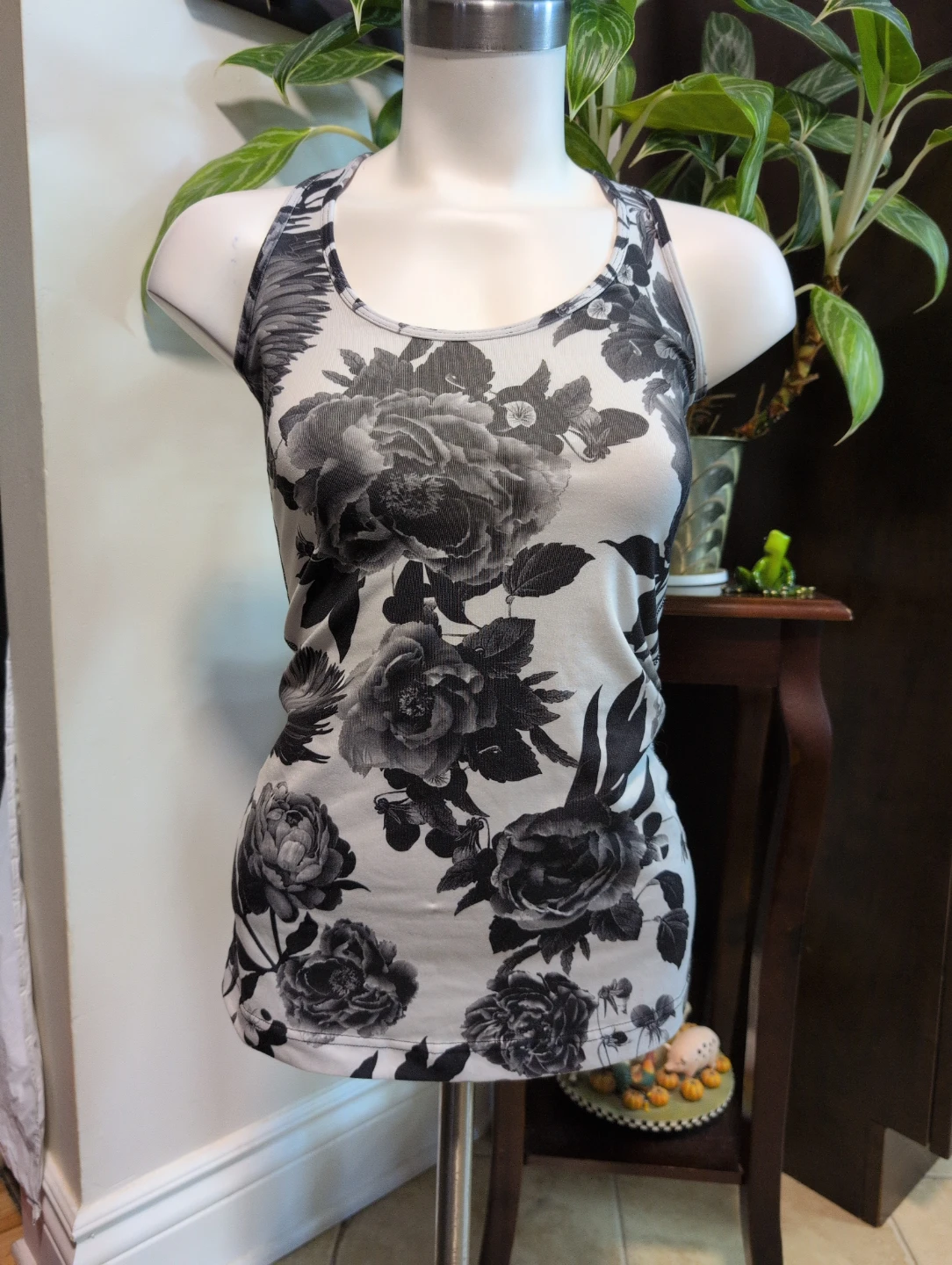 Women's Floral Racerback Tank Top