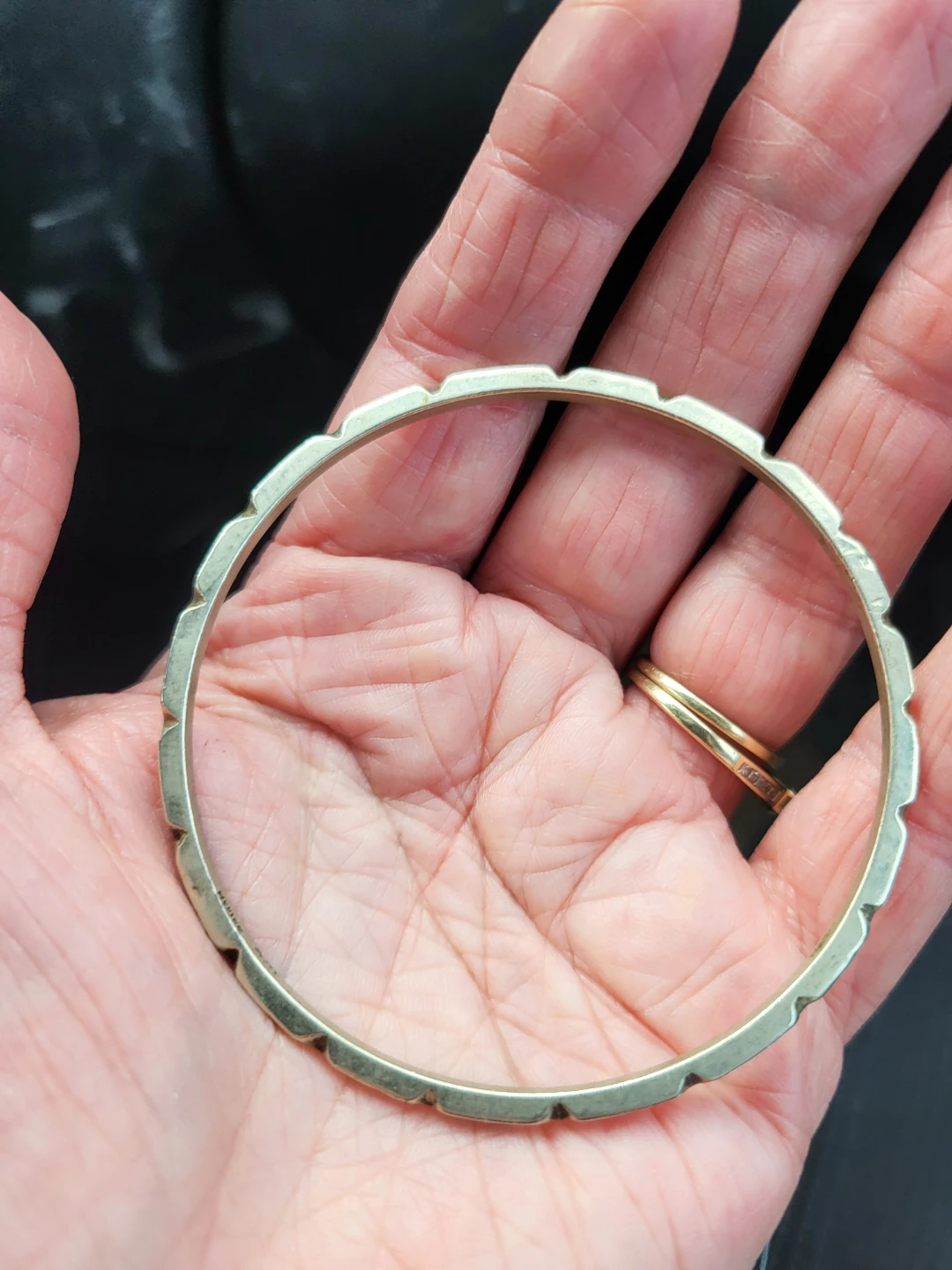 Mexican Sterling Silver 925 Bangle Bracelet