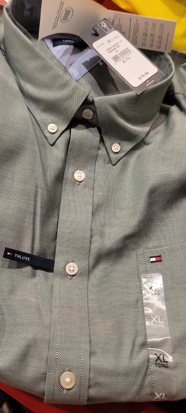 Tommy Hilfiger Men's Wear Button-Down Shirt - XL/TG