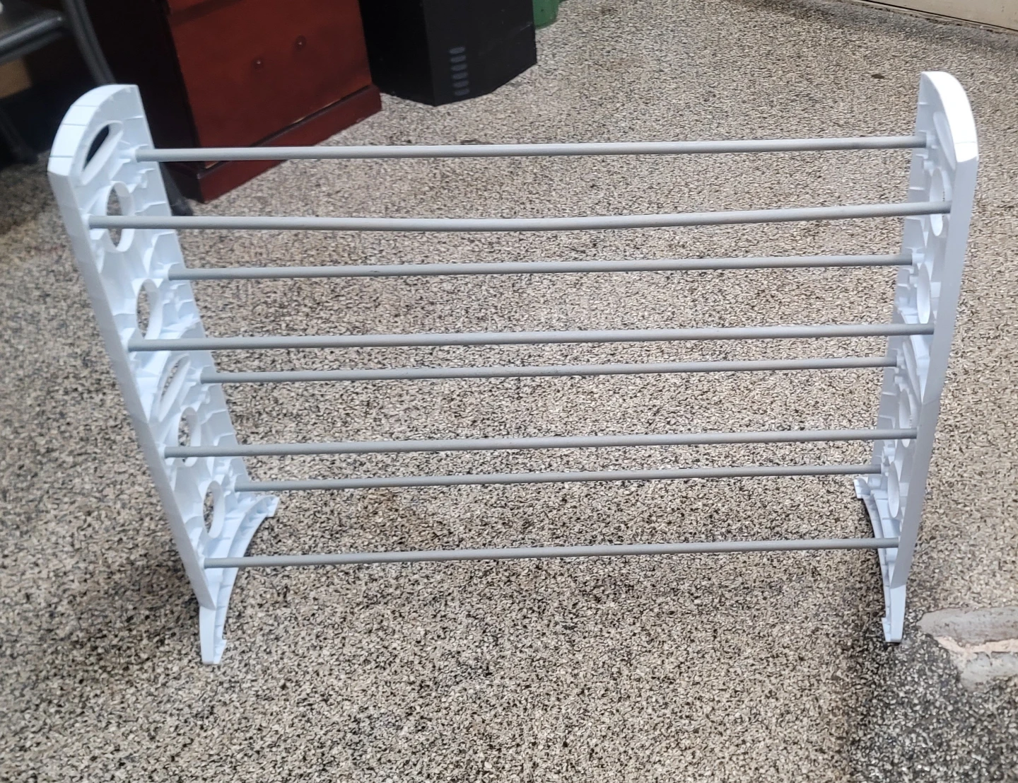 White 4-Tier Shoe Rack